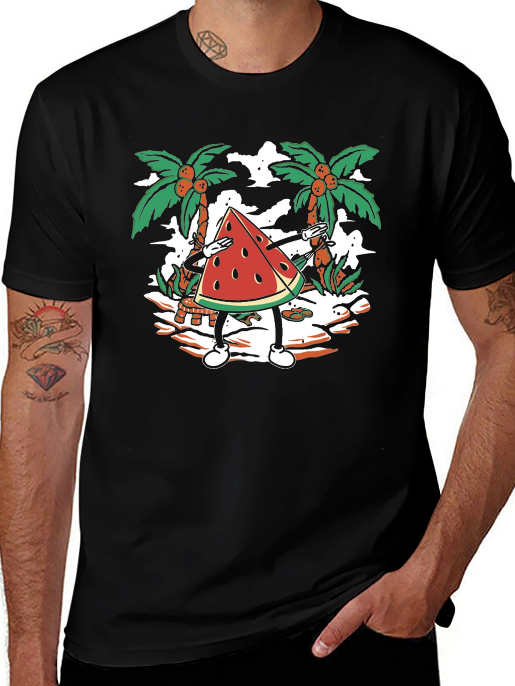 Fun Watermelon Dabbing T-Shirt