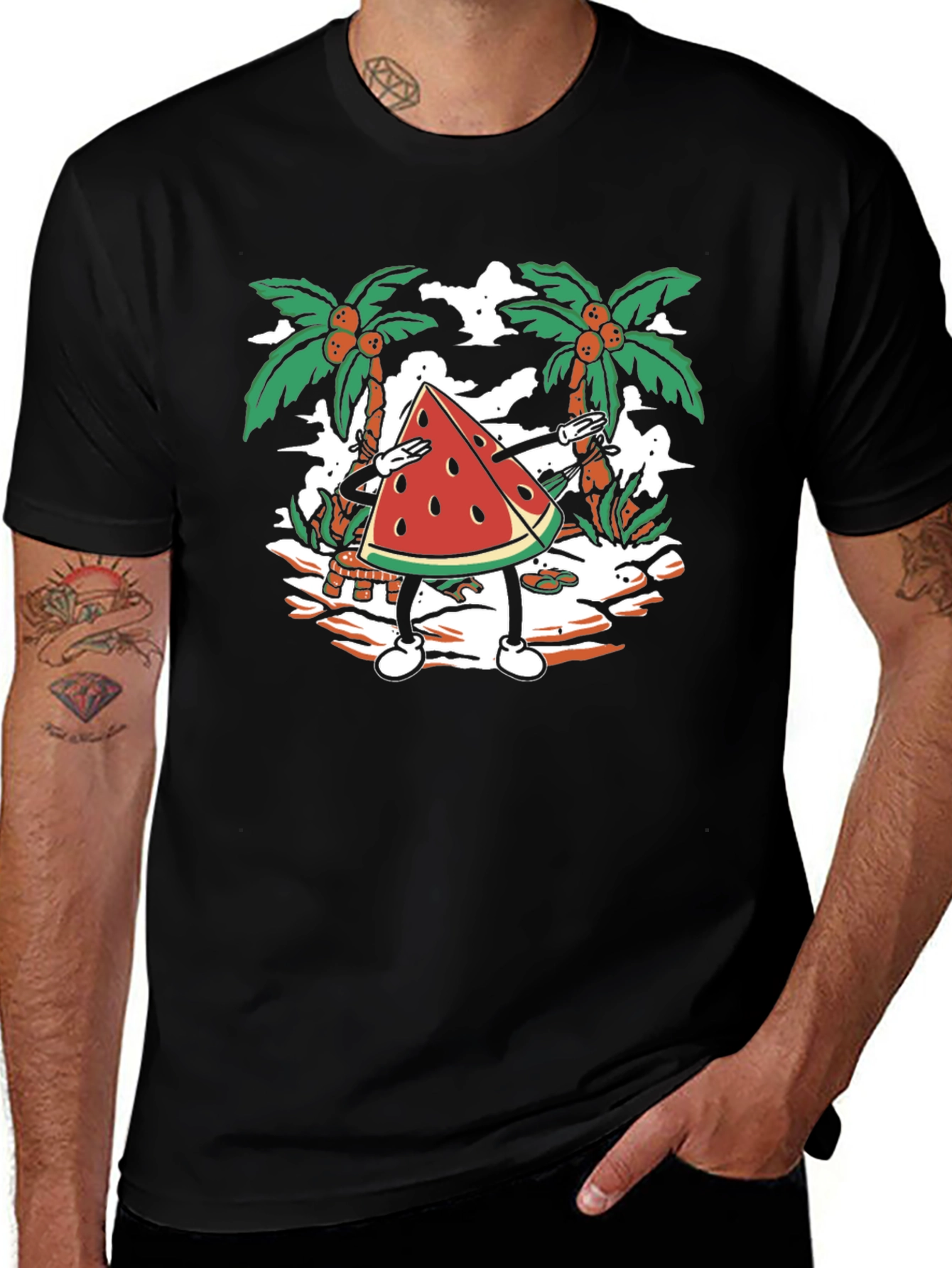 Fun Watermelon Dabbing T-Shirt