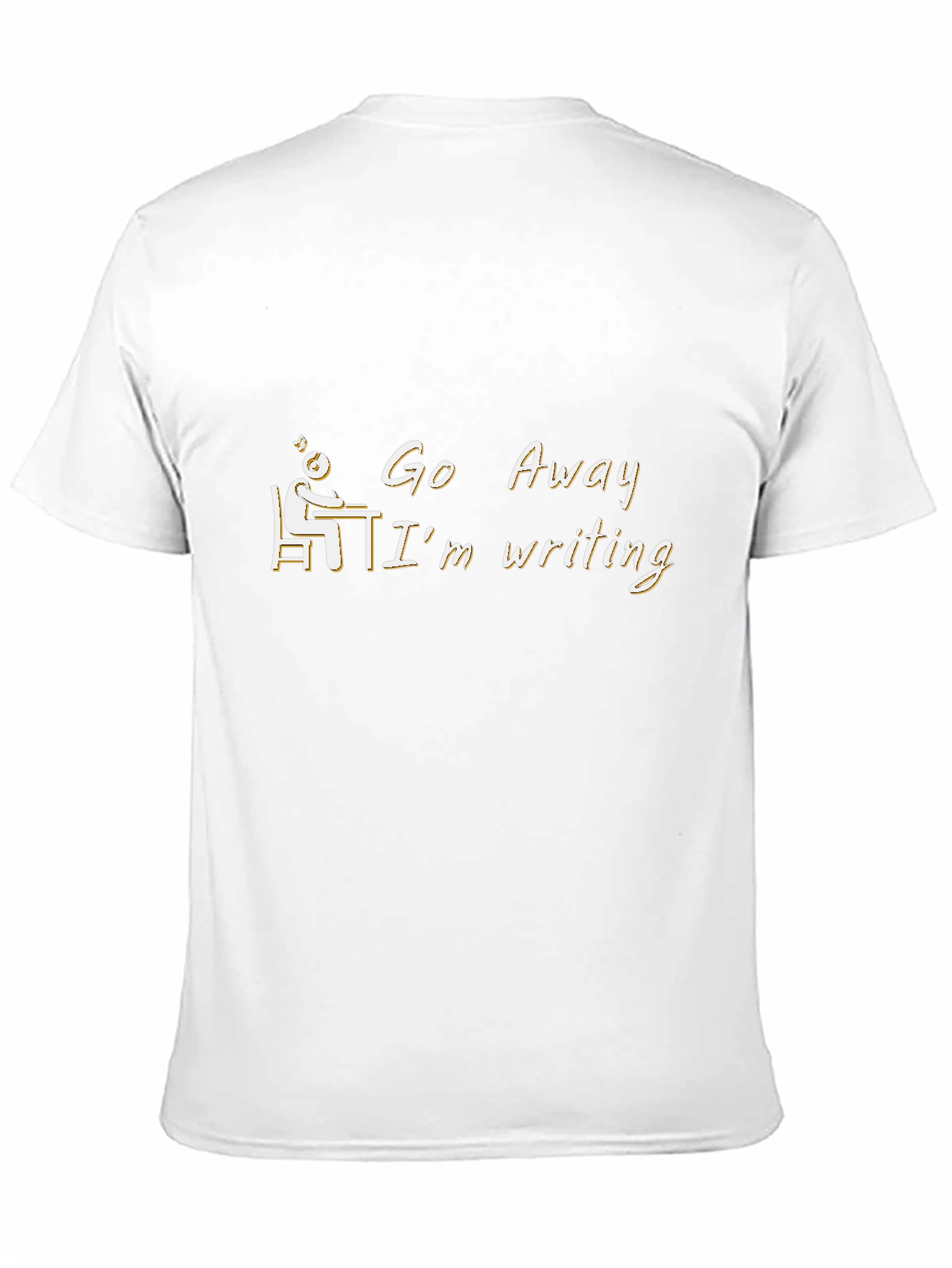 Go Away Im Writing T-Shirt Novelty Writer Gift