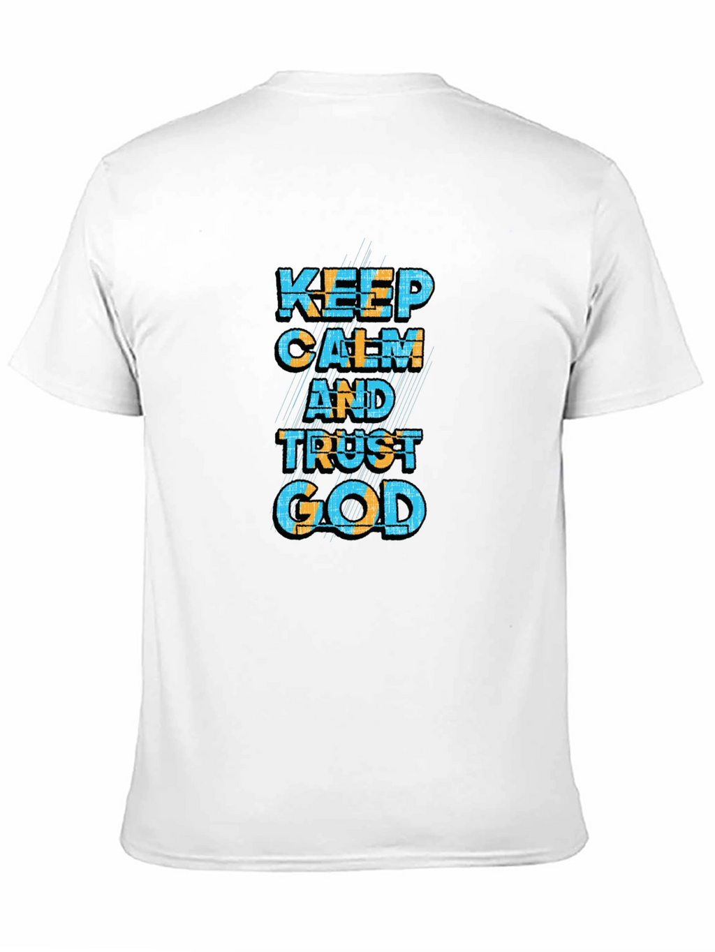 Keep Calm and Trust God Black T-Shirt