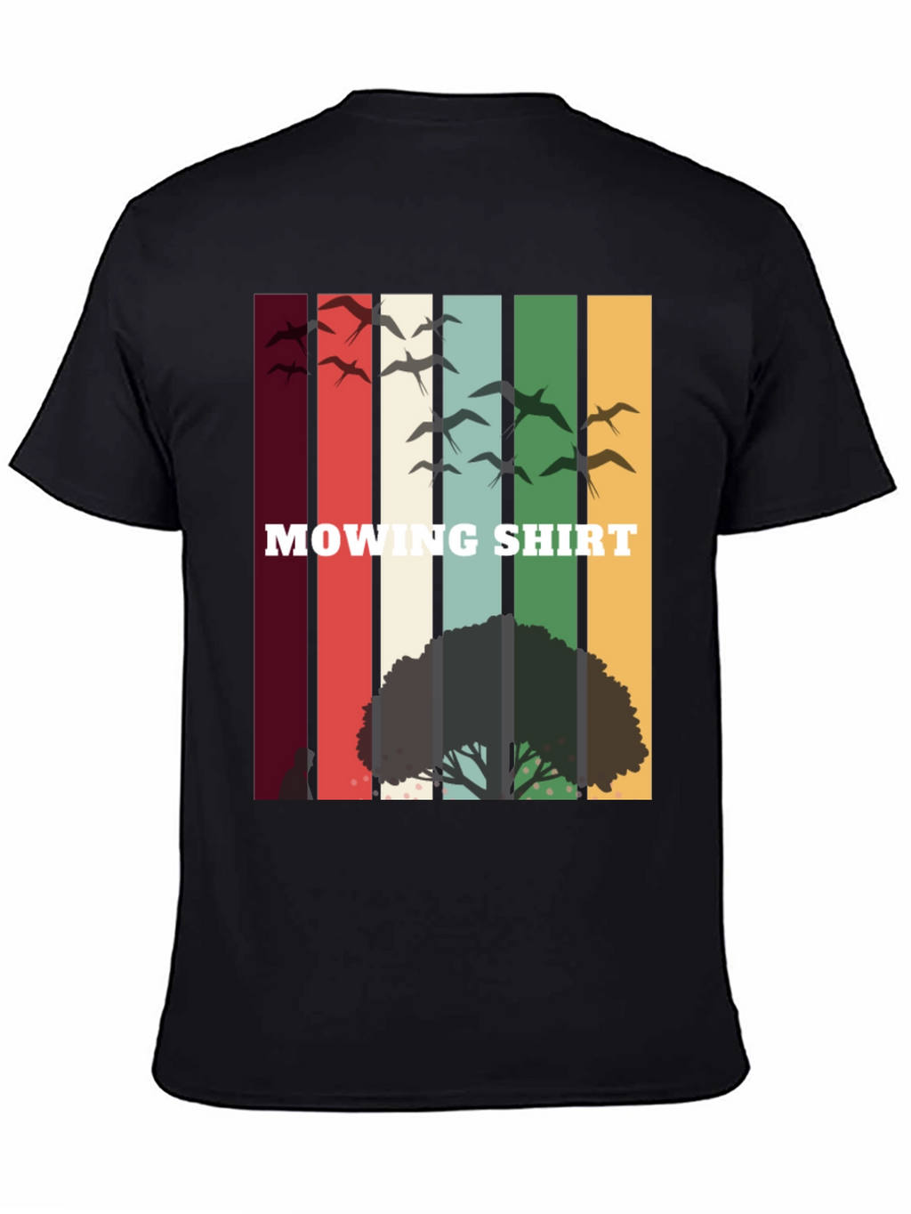 Retro Mowing Shirt - Nature Scene Tee