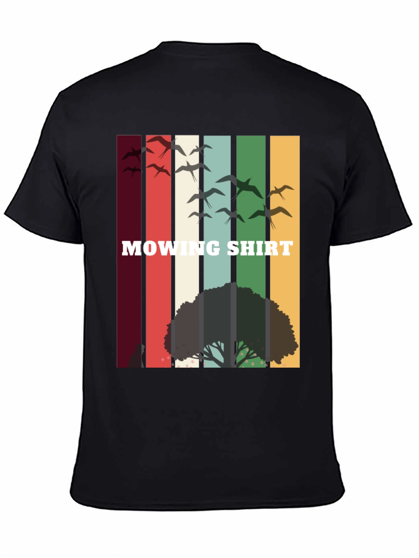 Retro Mowing Shirt - Nature Scene Tee