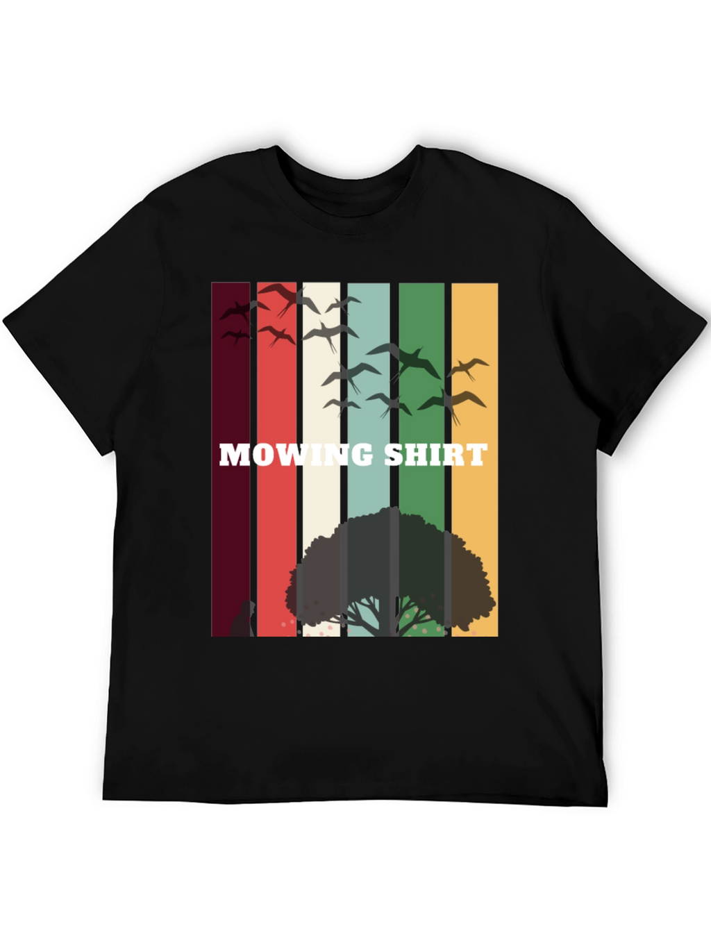 Retro Mowing Shirt - Nature Scene Tee