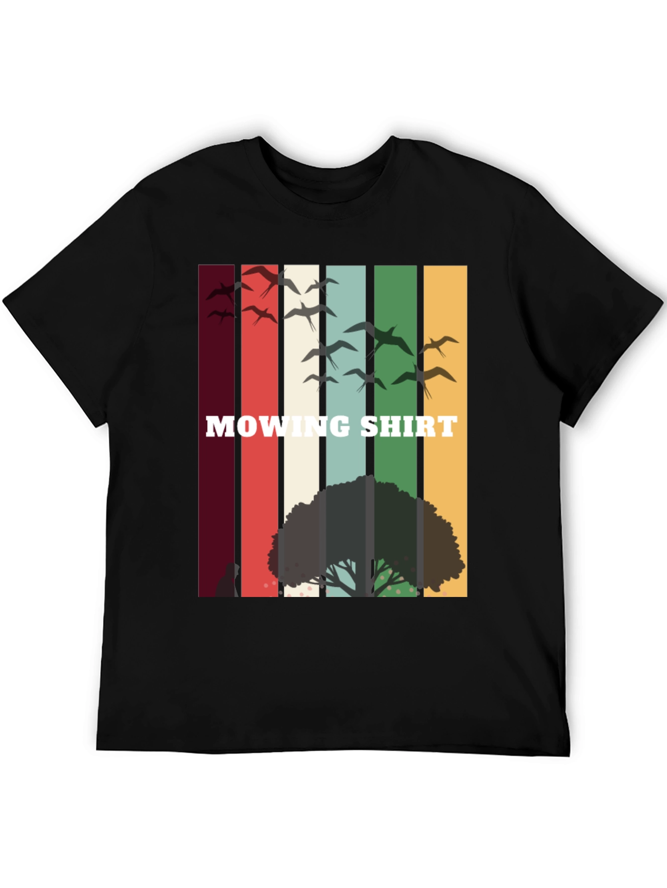 Retro Mowing Shirt - Nature Scene Tee