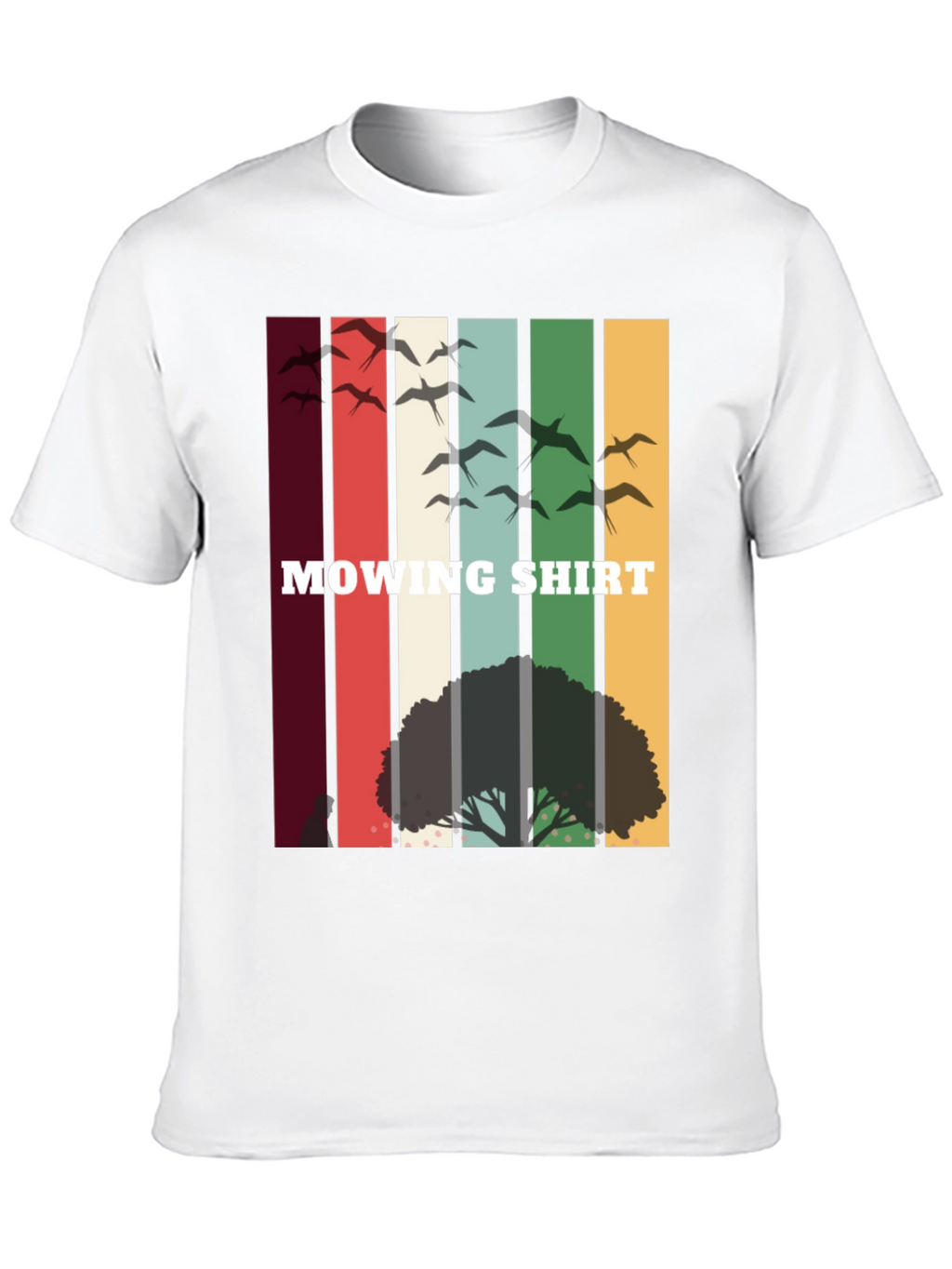 Retro Mowing Shirt - Nature Scene Tee