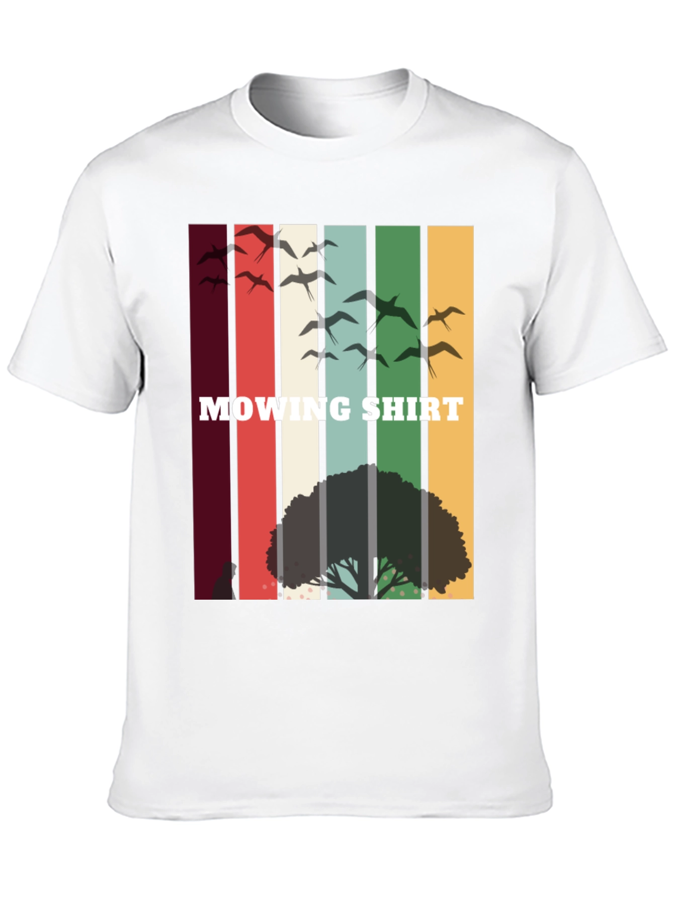 Retro Mowing Shirt - Nature Scene Tee