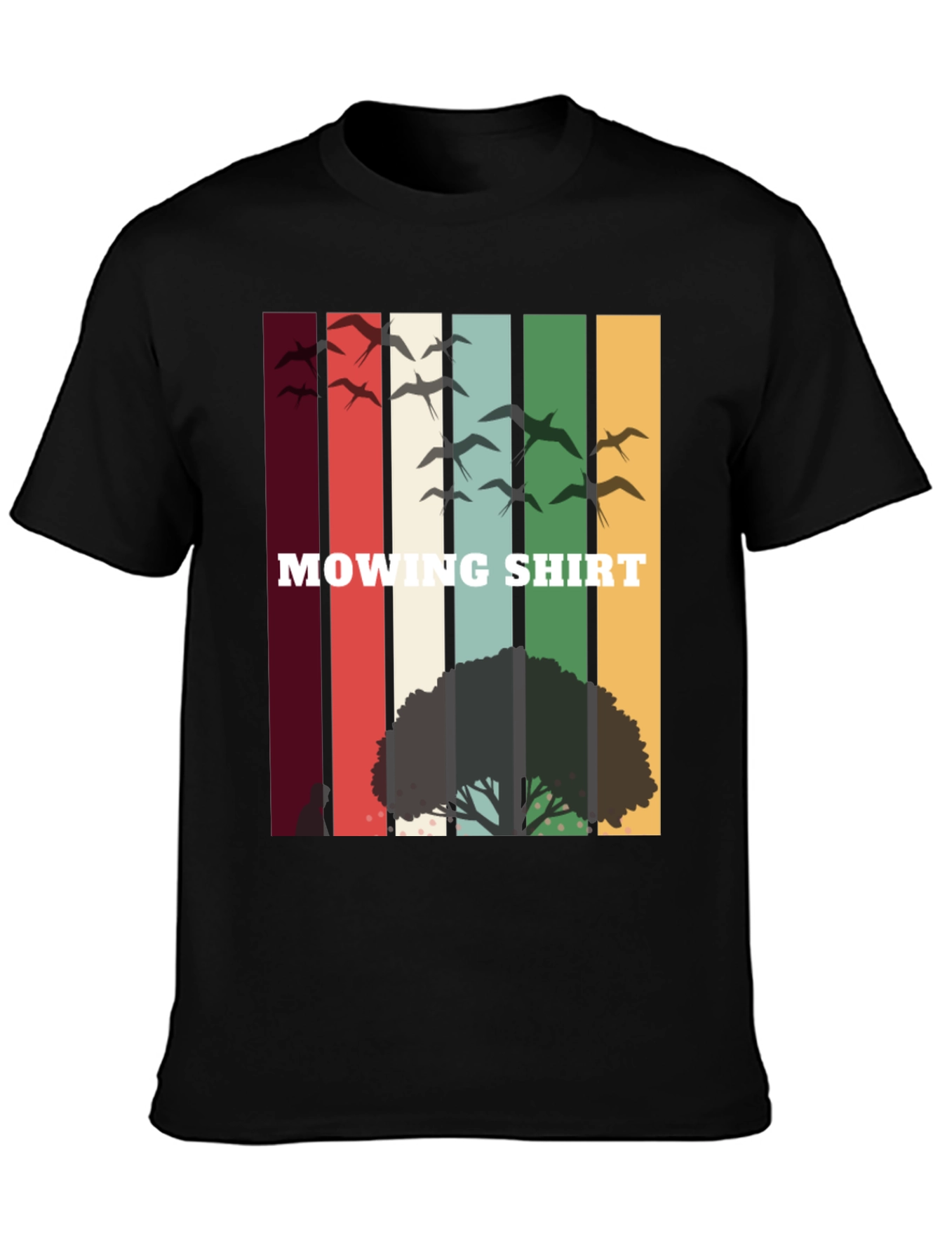 Retro Mowing Shirt - Nature Scene Tee