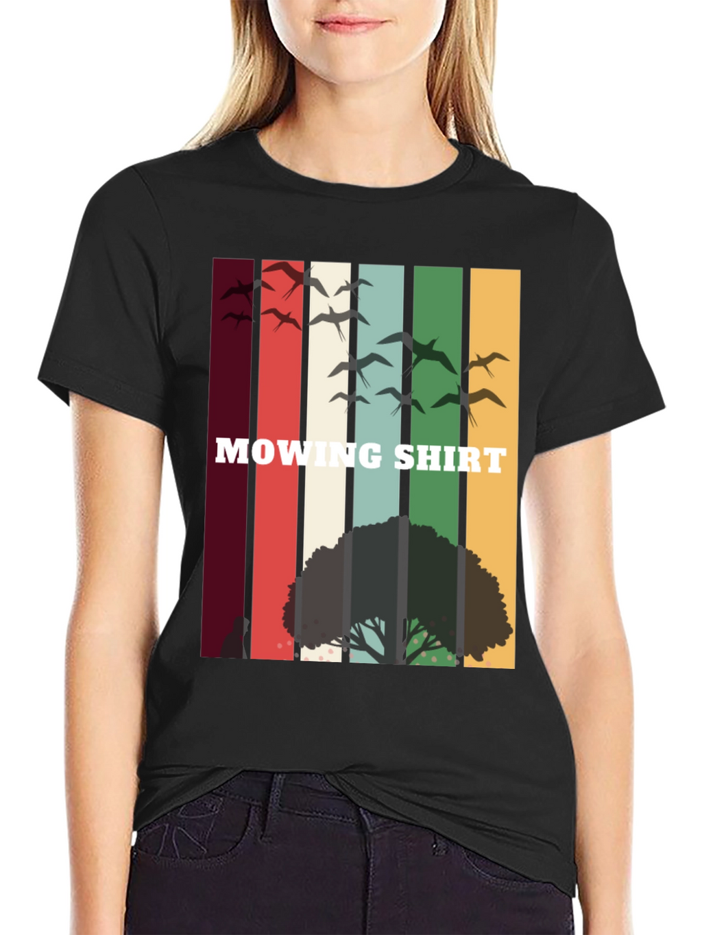 Retro Mowing Shirt - Nature Scene Tee