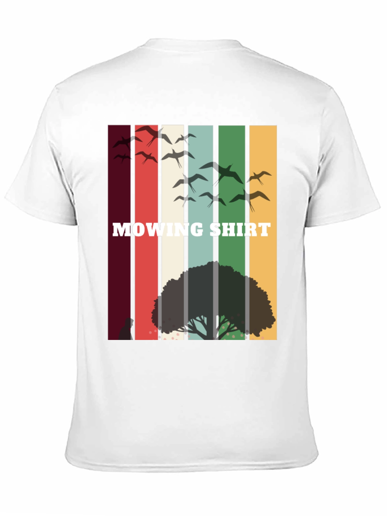 Retro Mowing Shirt - Nature Scene Tee