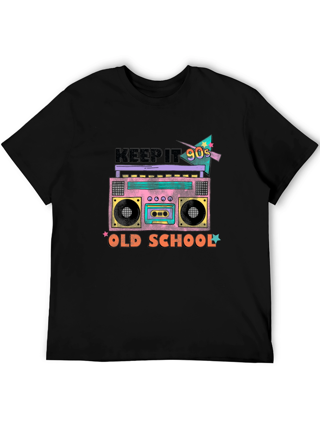 Keep It 90s Retro Boombox Graphic Tee