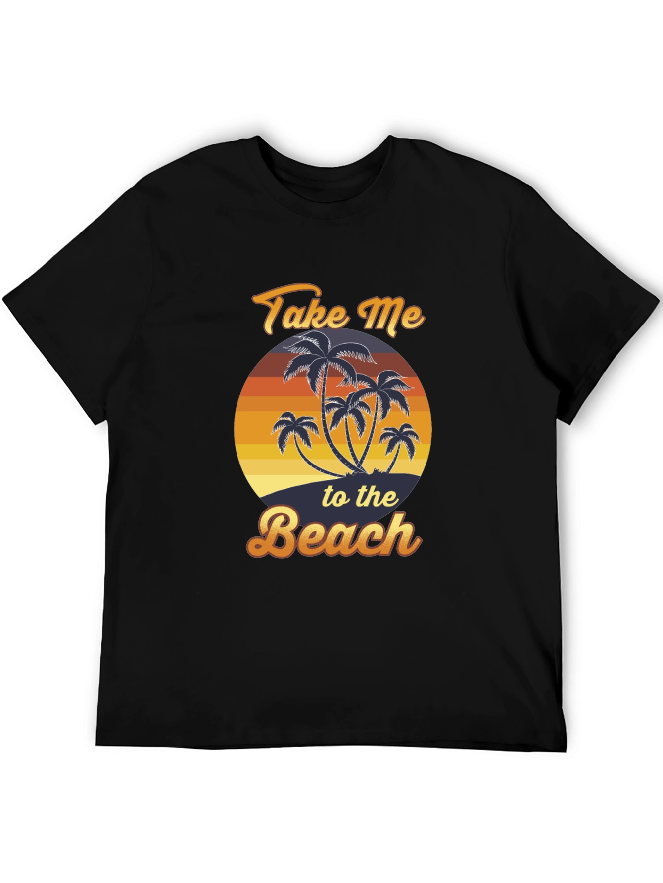 Take Me To The Beach T-Shirt Palm Tree Graphic