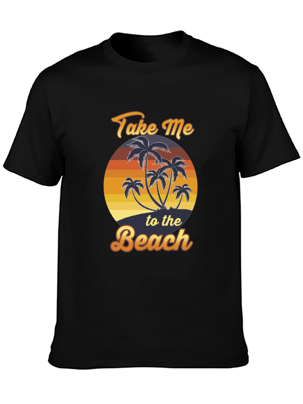 Take Me To The Beach T-Shirt Palm Tree Graphic