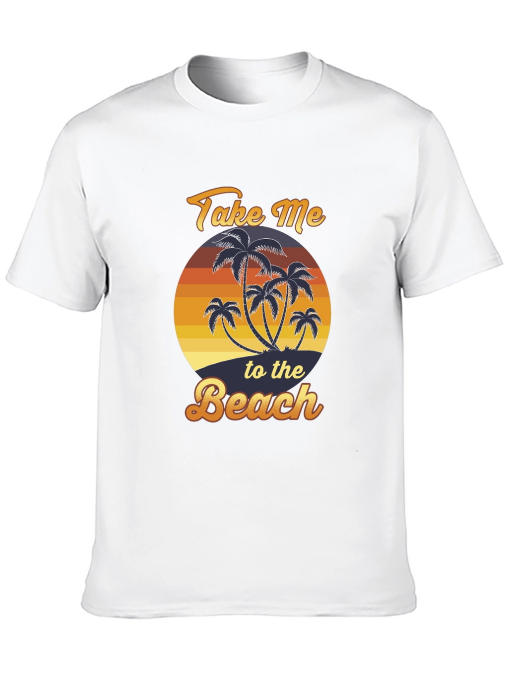 Take Me To The Beach T-Shirt Palm Tree Graphic