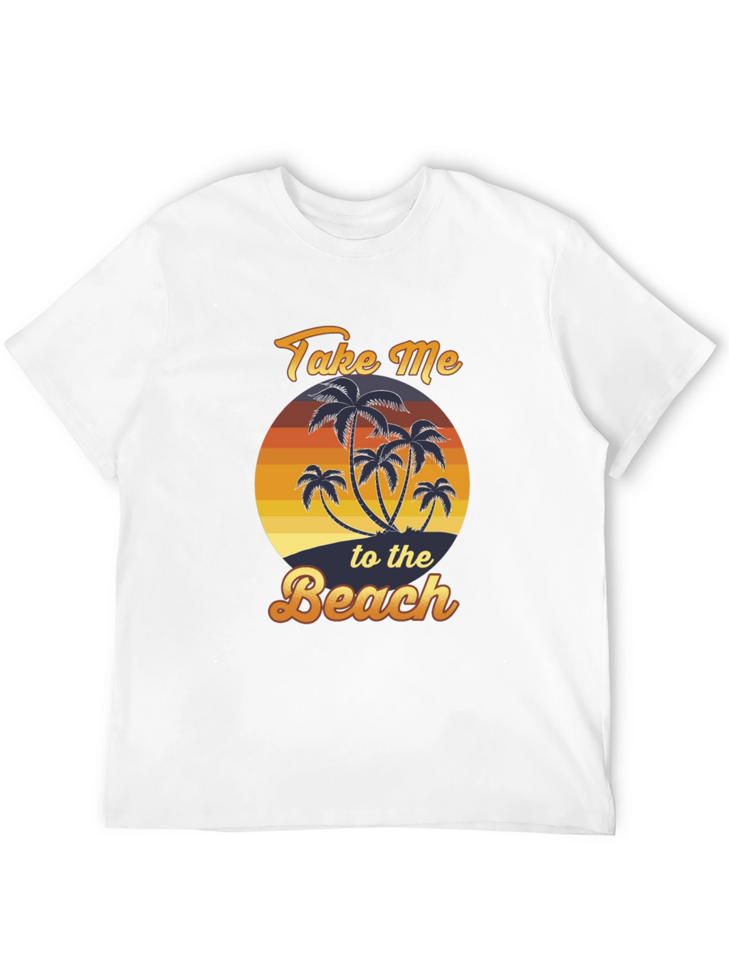 Take Me To The Beach T-Shirt Palm Tree Graphic