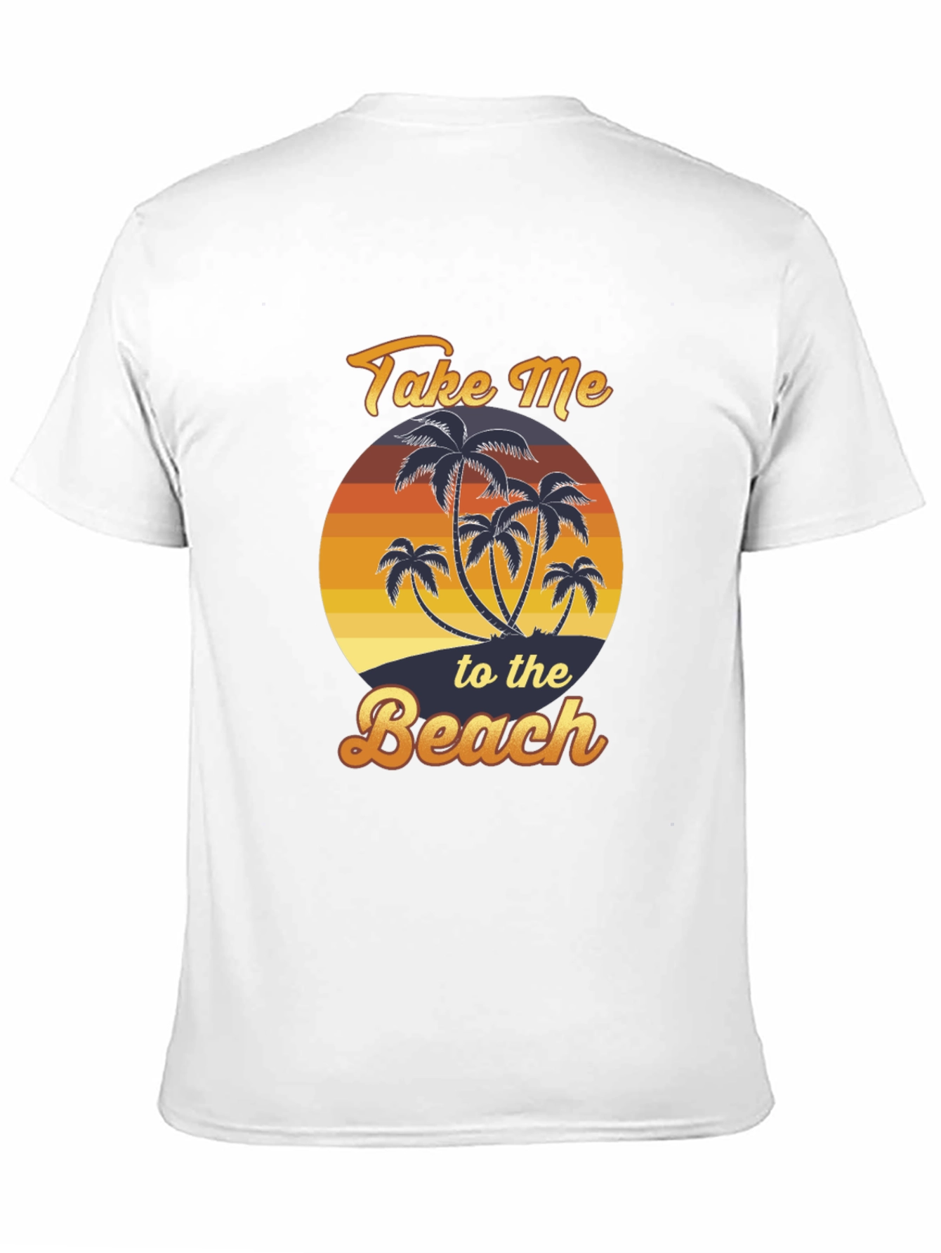 Take Me To The Beach T-Shirt Palm Tree Graphic