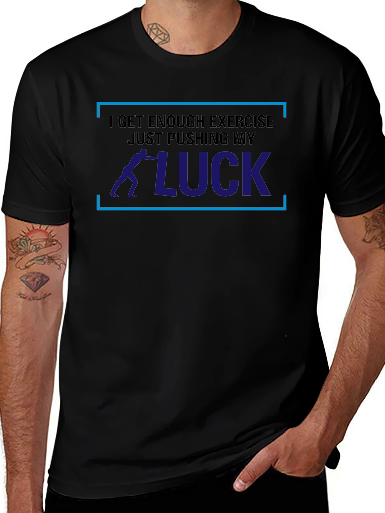 Pushing My Luck T-Shirt - Mens Graphic Tee