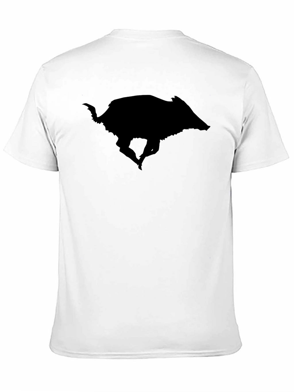 Wild Boar Silhouette Black T-Shirt