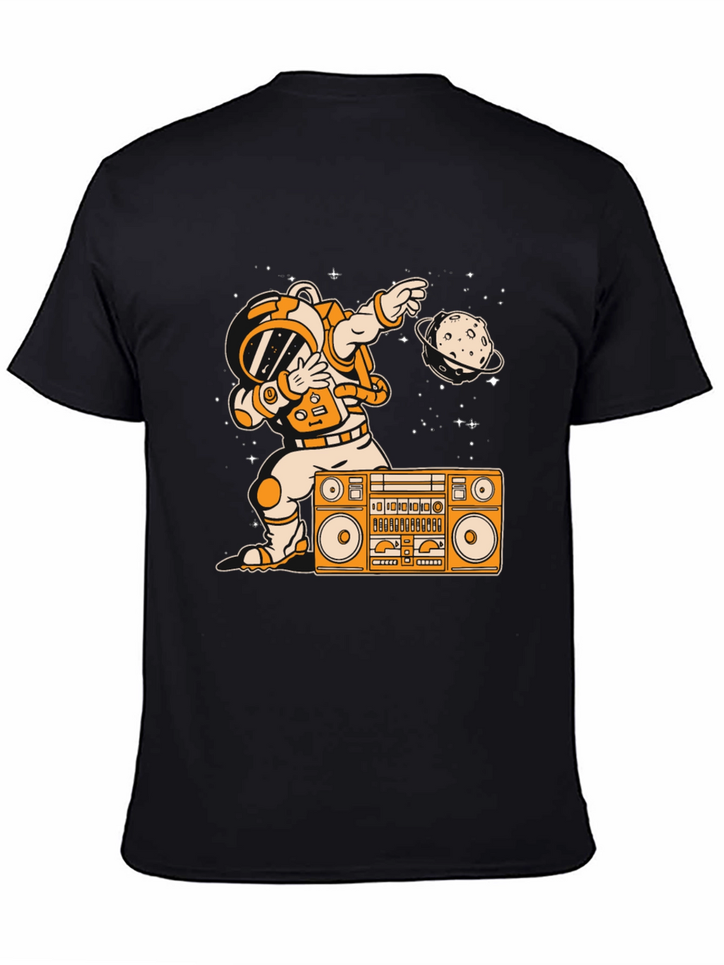 Astronaut Dabbing with Boombox Graphic Tee