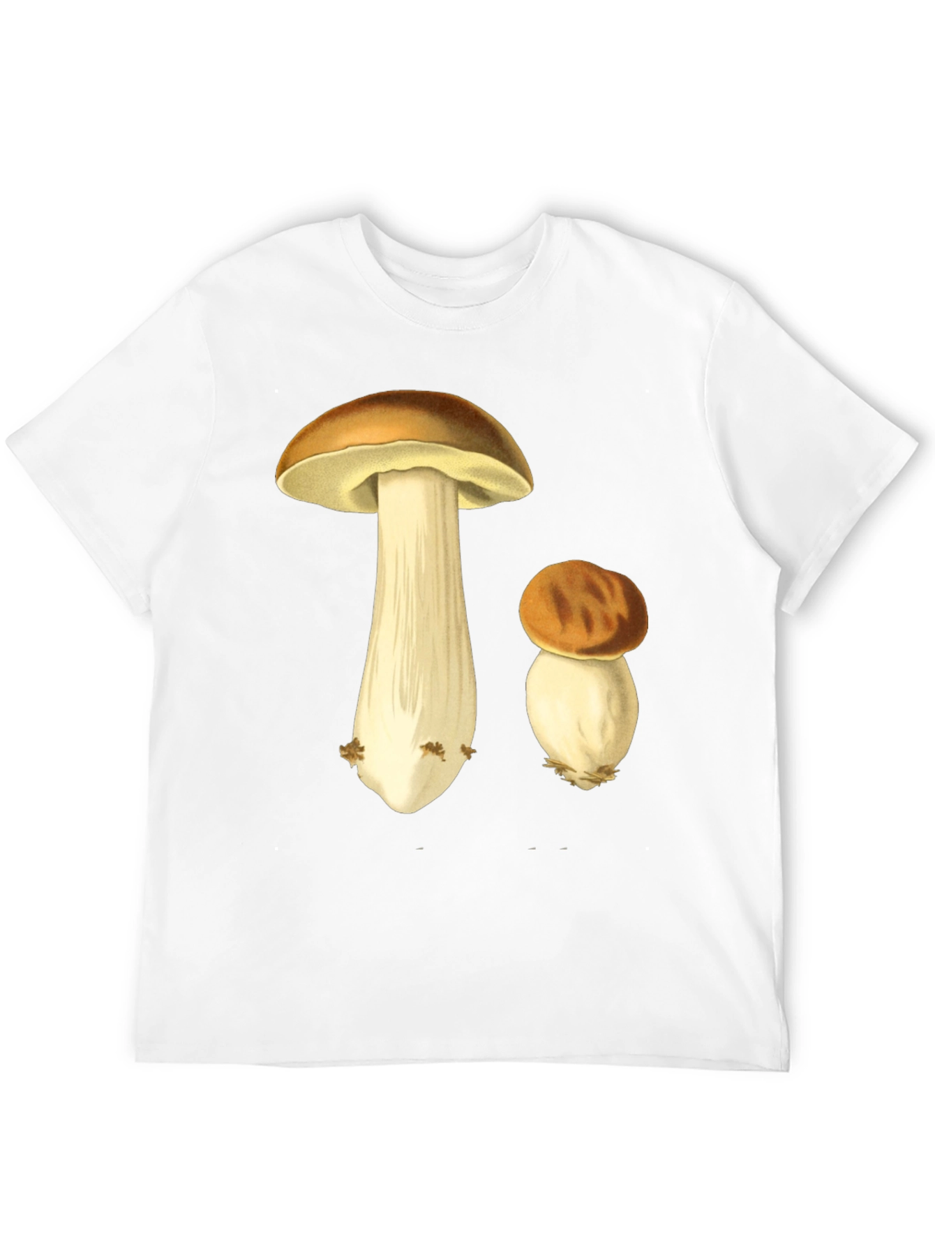 Mushroom Graphic Tee - Botanical Print