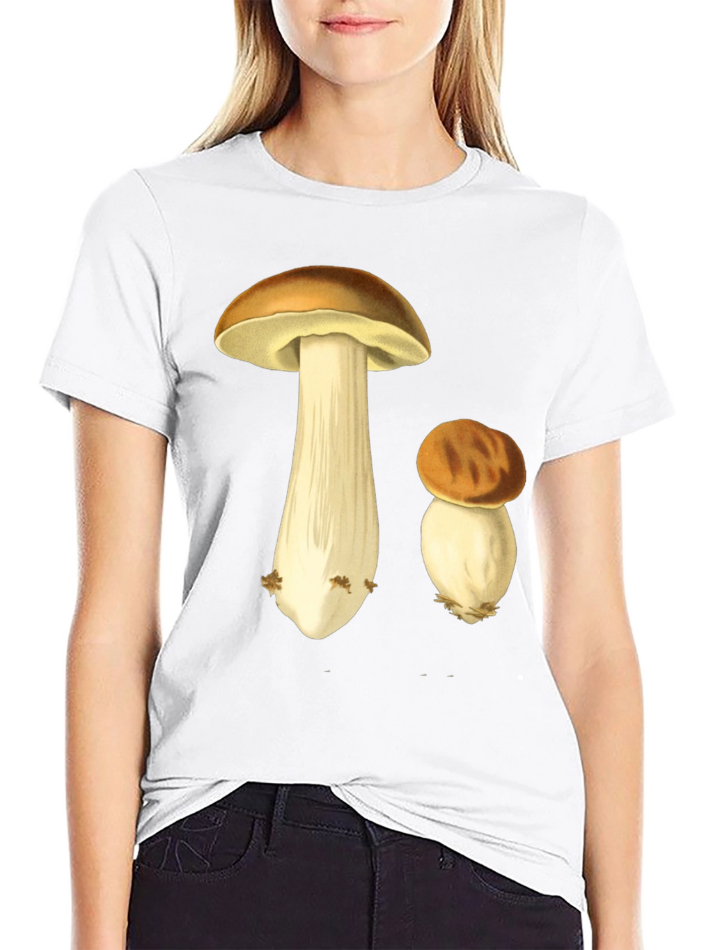 Mushroom Graphic Tee - Botanical Print