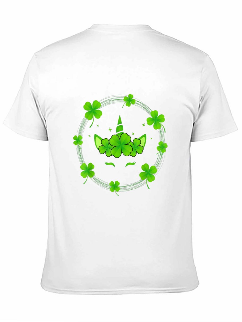 St. Patricks Day Unicorn Clover T-Shirt