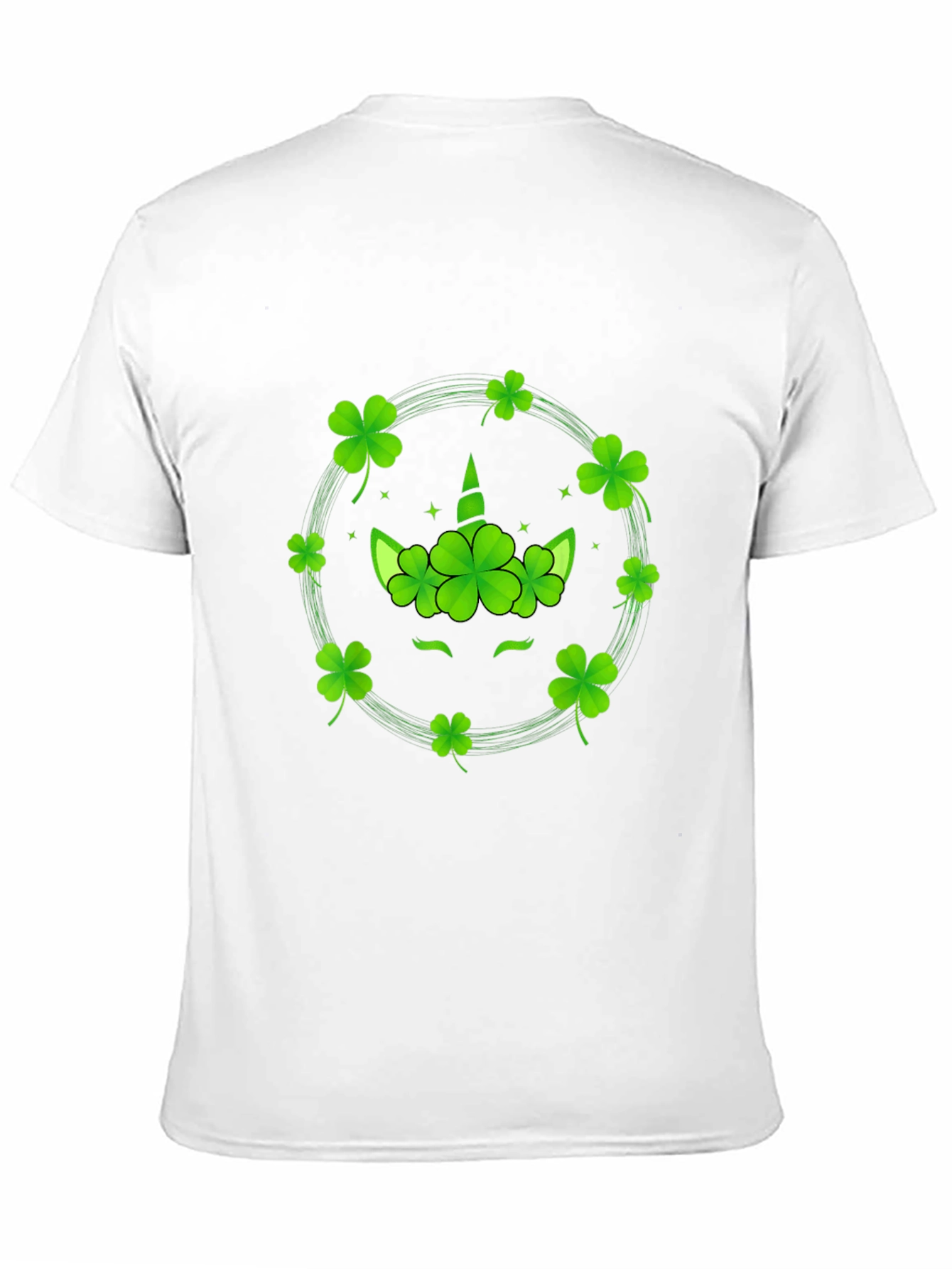 St. Patricks Day Unicorn Clover T-Shirt