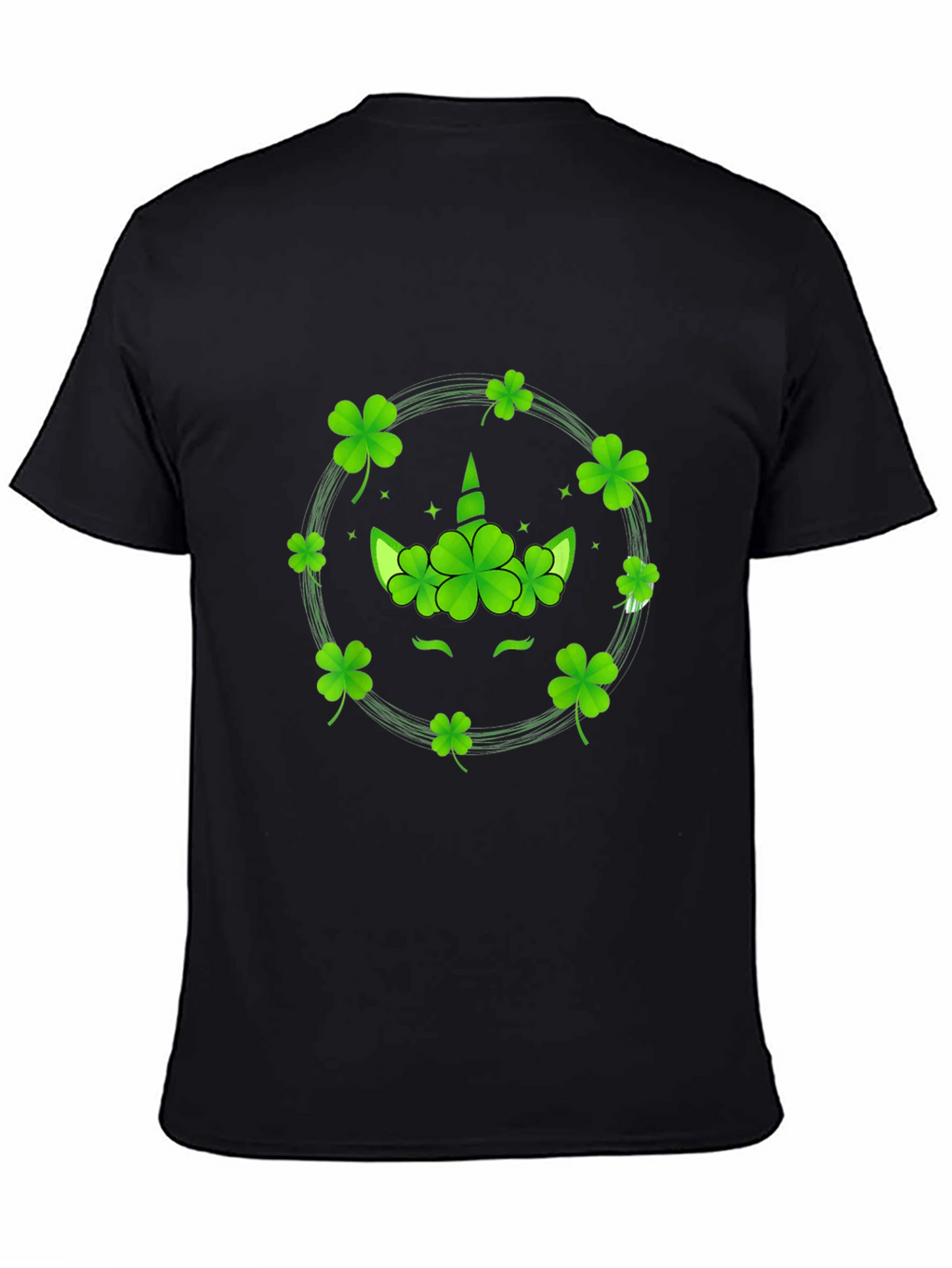 St. Patricks Day Unicorn Clover T-Shirt