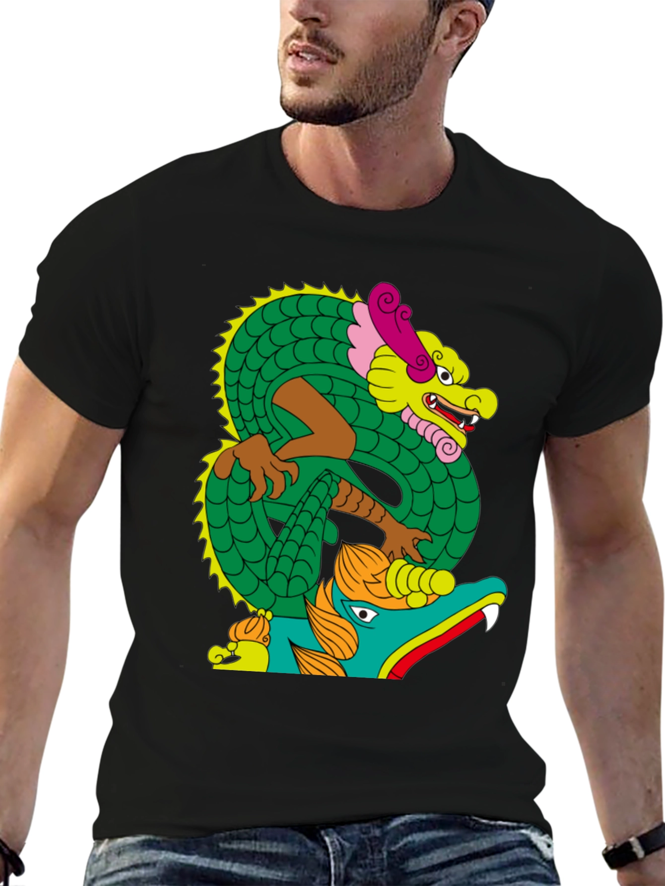 Dragon Graphic Tee - Bold Artistic Design