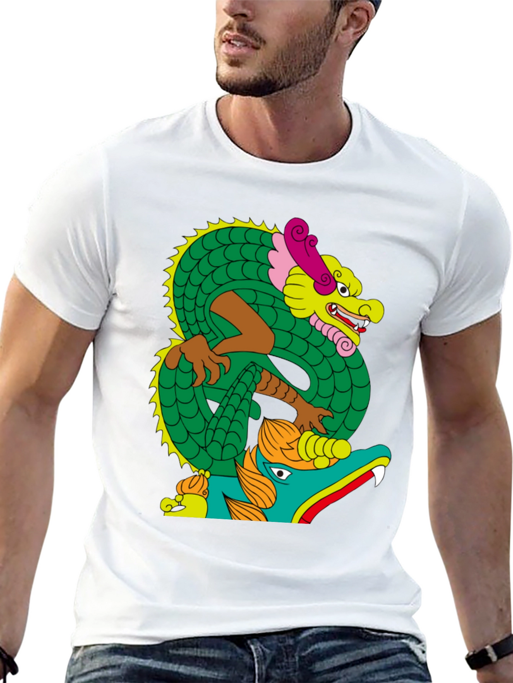 Dragon Graphic Tee - Bold Artistic Design