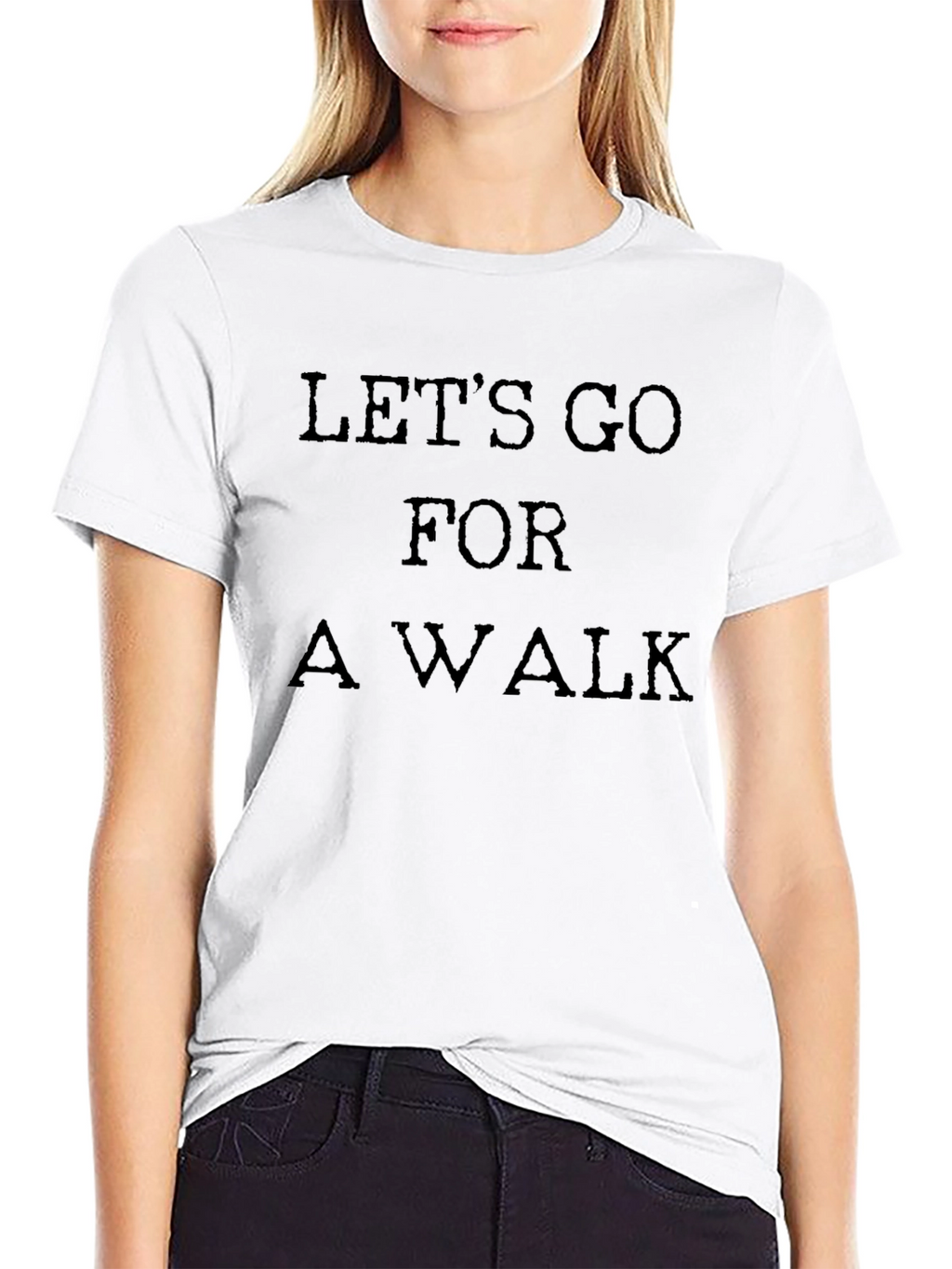 Lets Go For a Walk Black T-Shirt