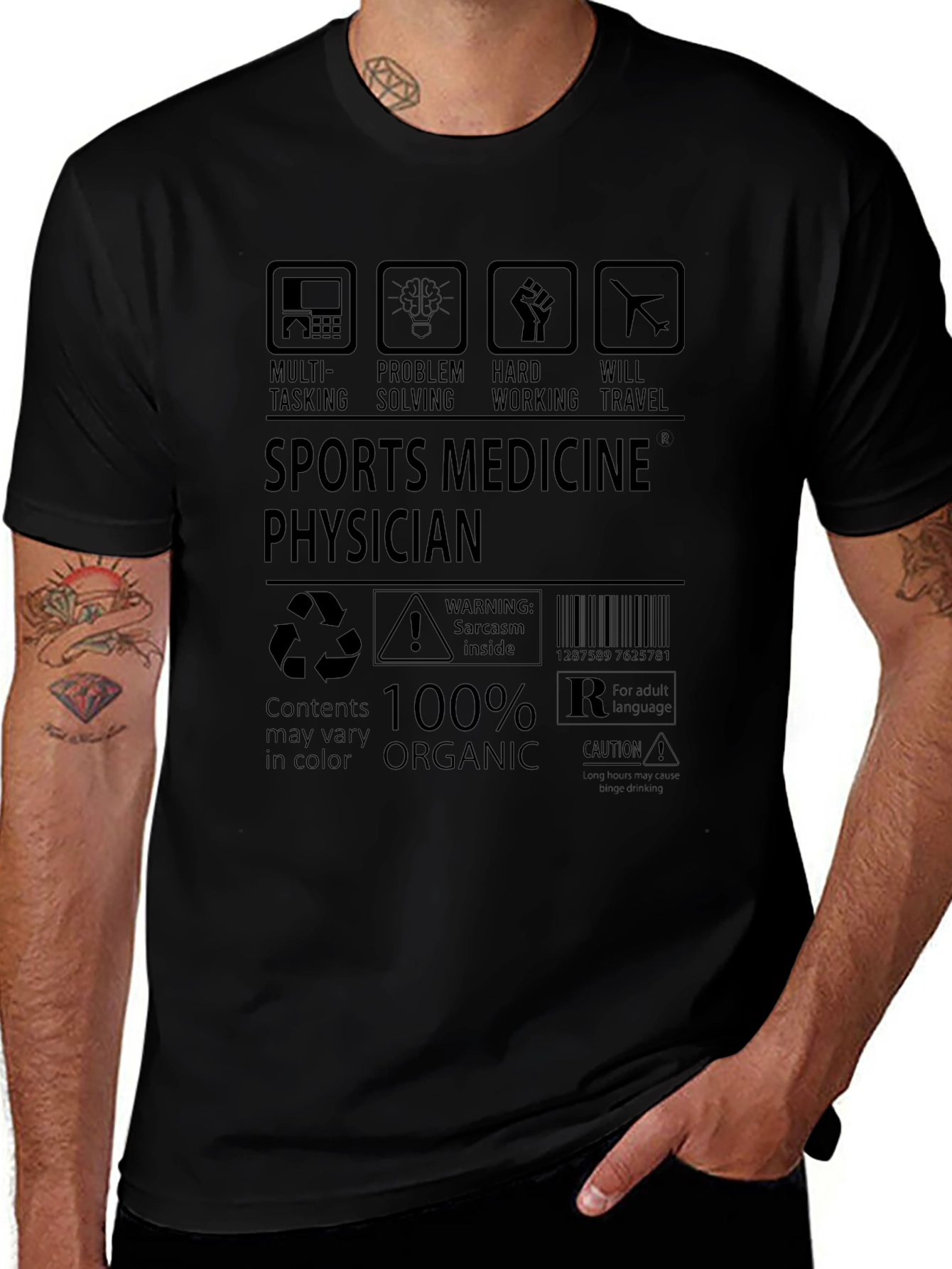 Sports Medicine Physician 100% Organic T-Shirt