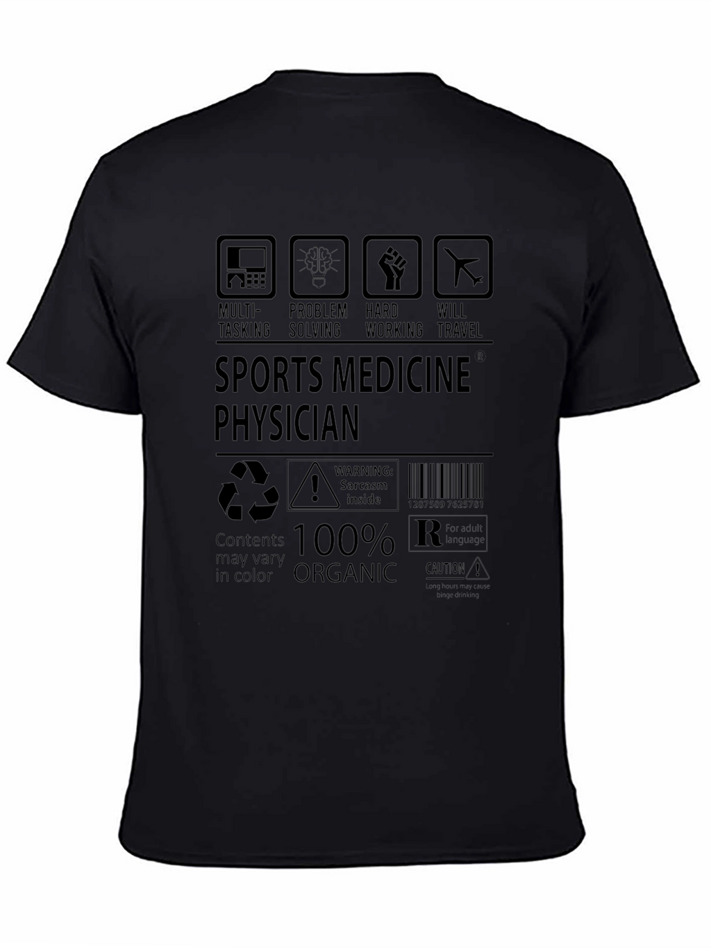 Sports Medicine Physician 100% Organic T-Shirt