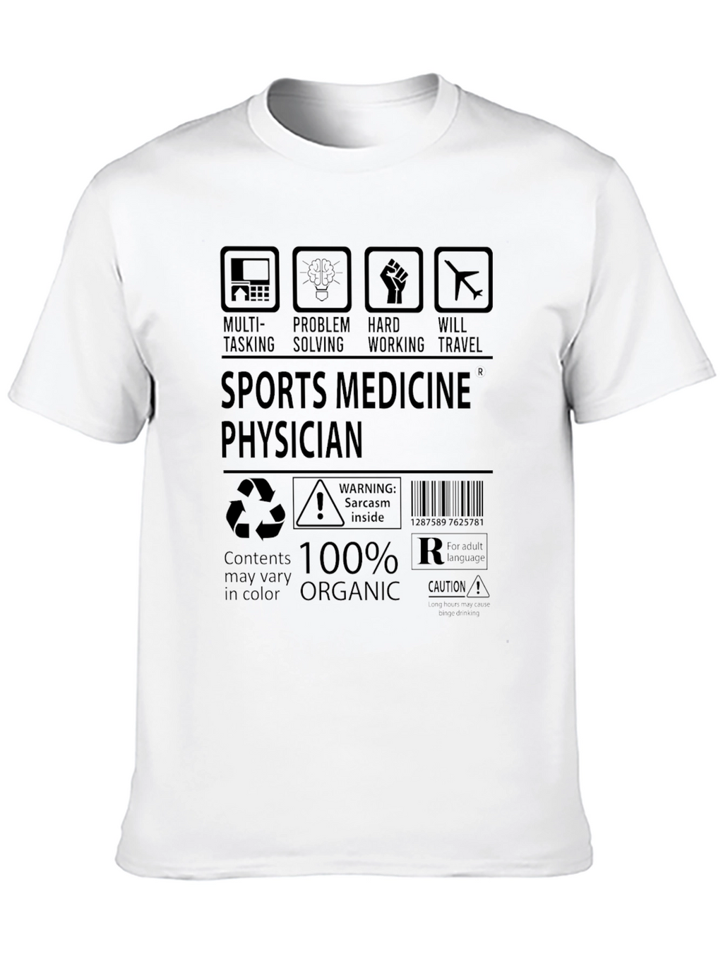 Sports Medicine Physician 100% Organic T-Shirt