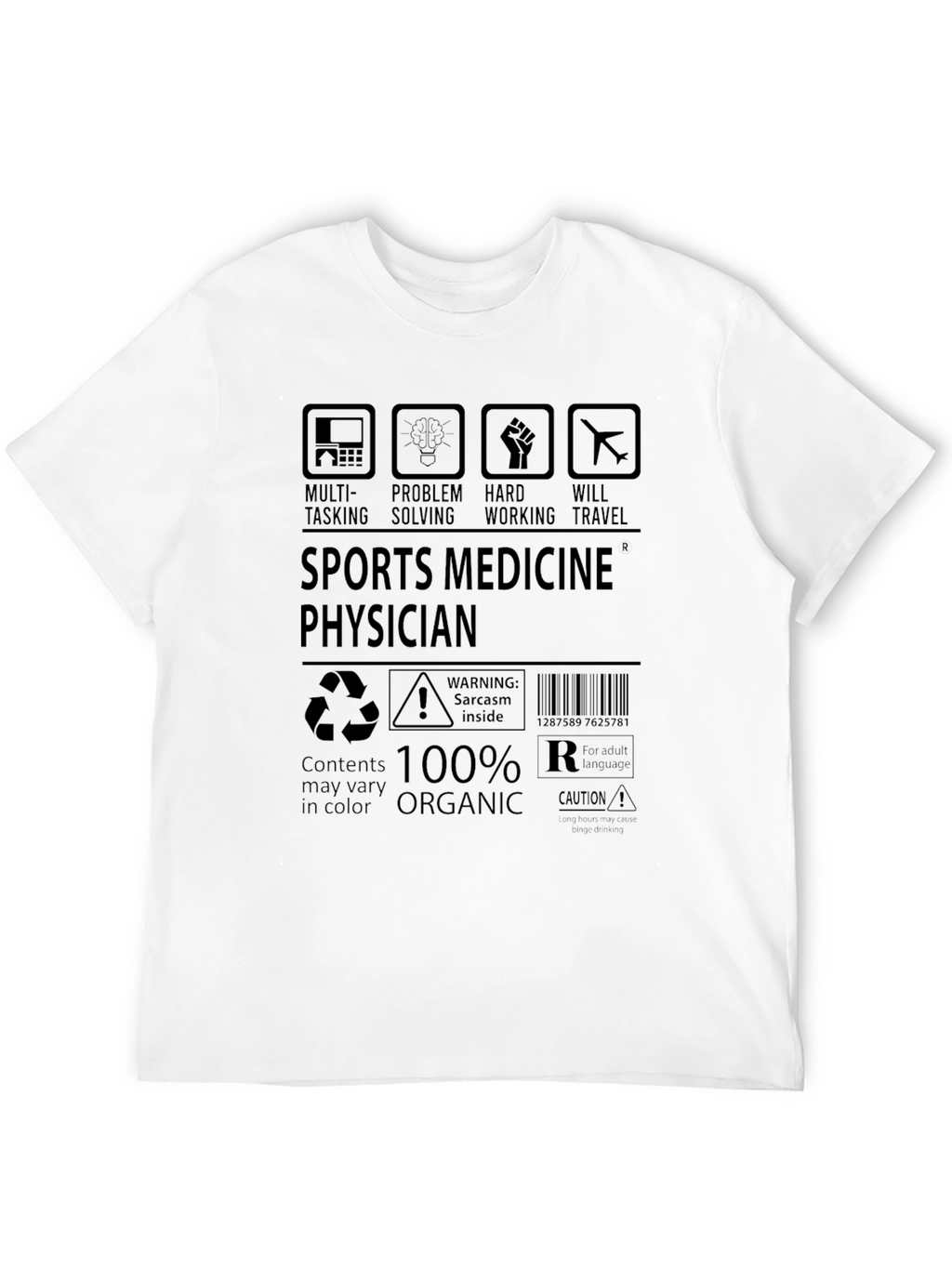 Sports Medicine Physician 100% Organic T-Shirt