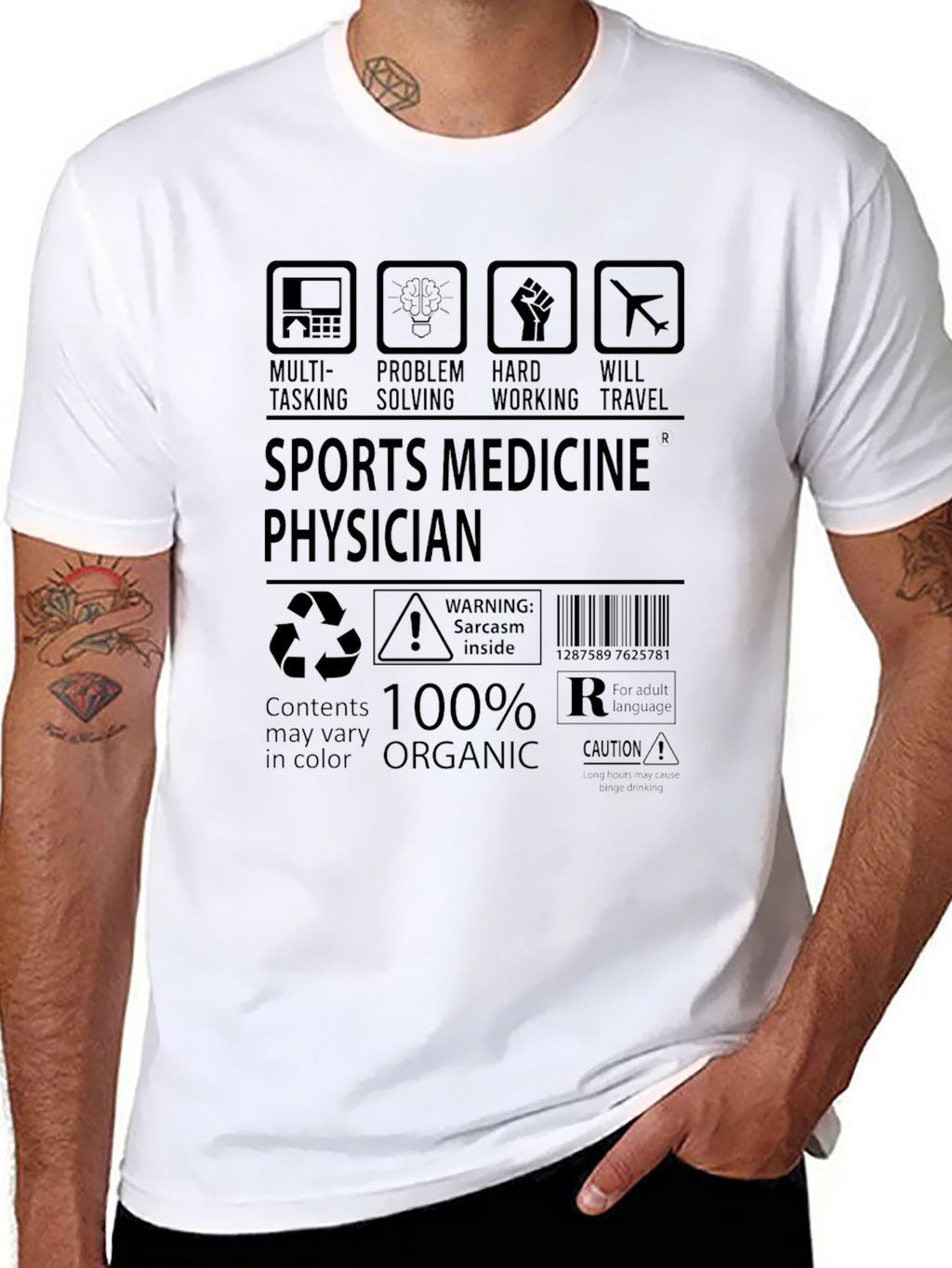 Sports Medicine Physician 100% Organic T-Shirt