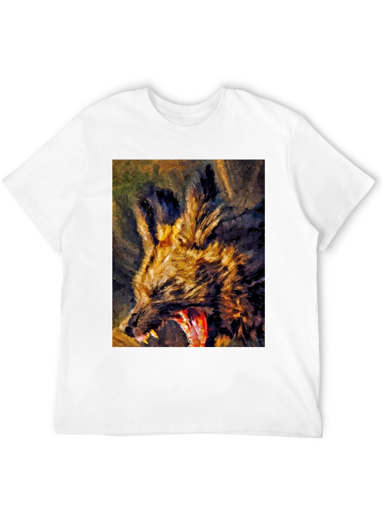 Wild Dog Graphic Tee - Unique Art Design