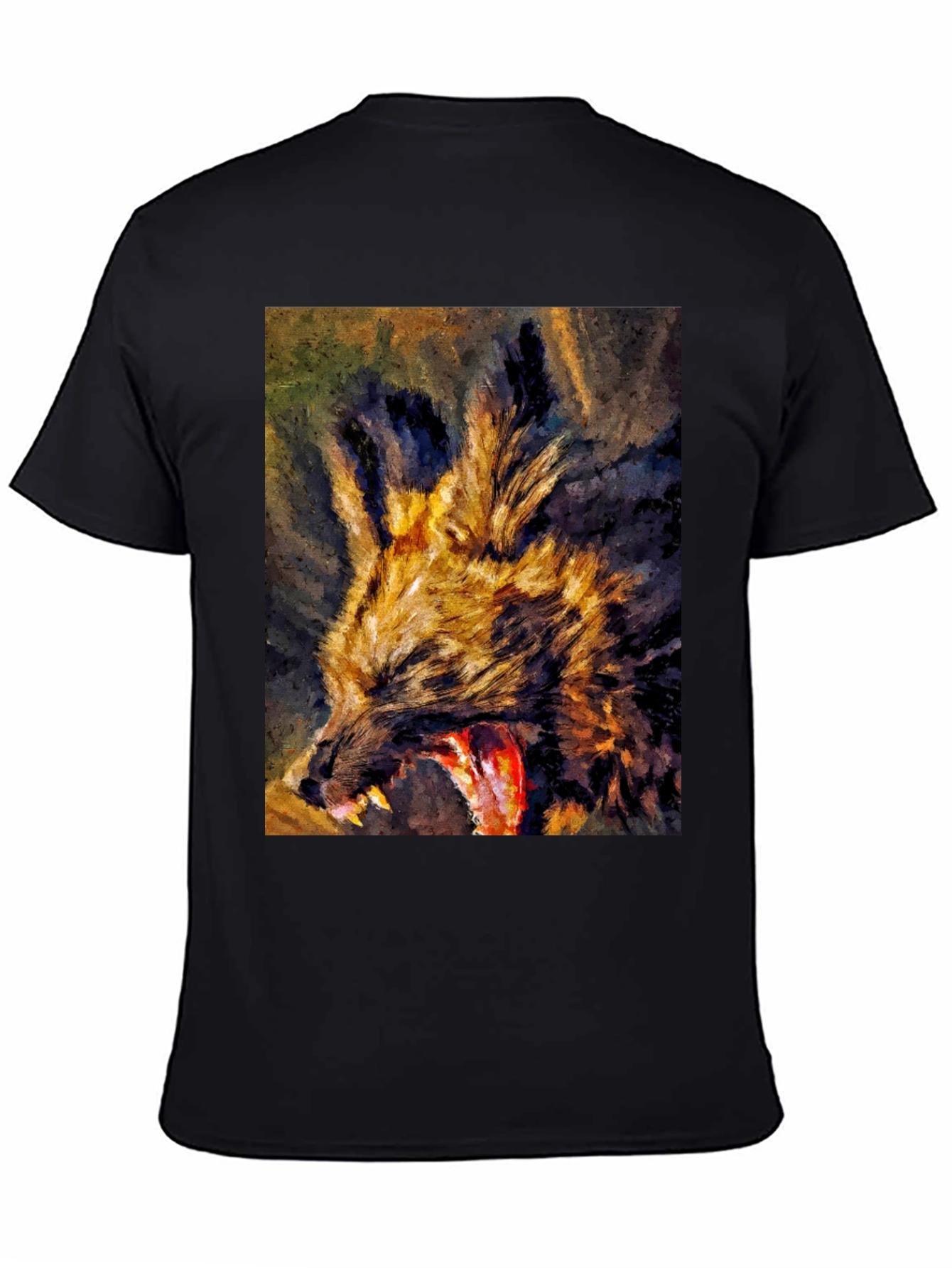 Wild Dog Graphic Tee - Unique Art Design
