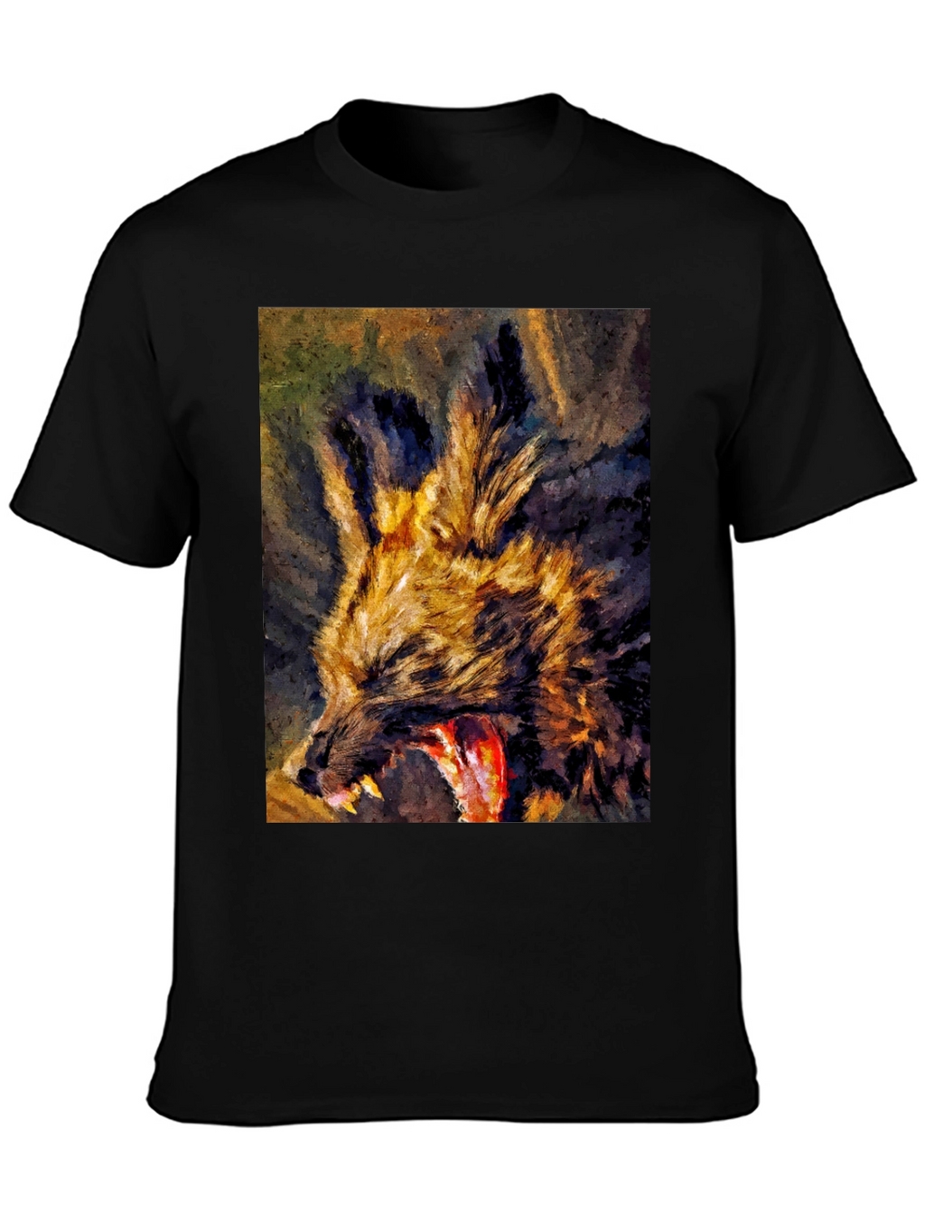 Wild Dog Graphic Tee - Unique Art Design