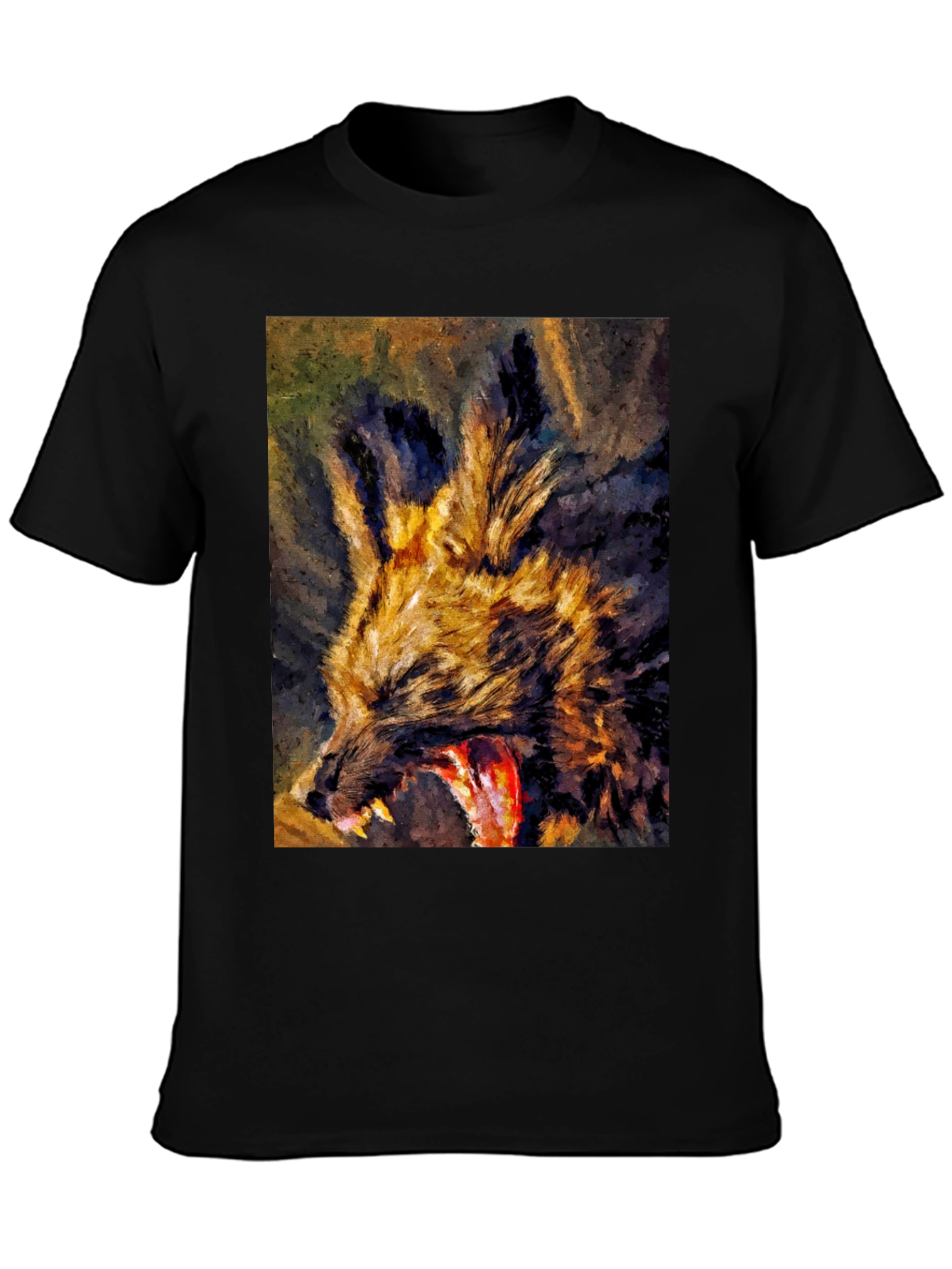 Wild Dog Graphic Tee - Unique Art Design