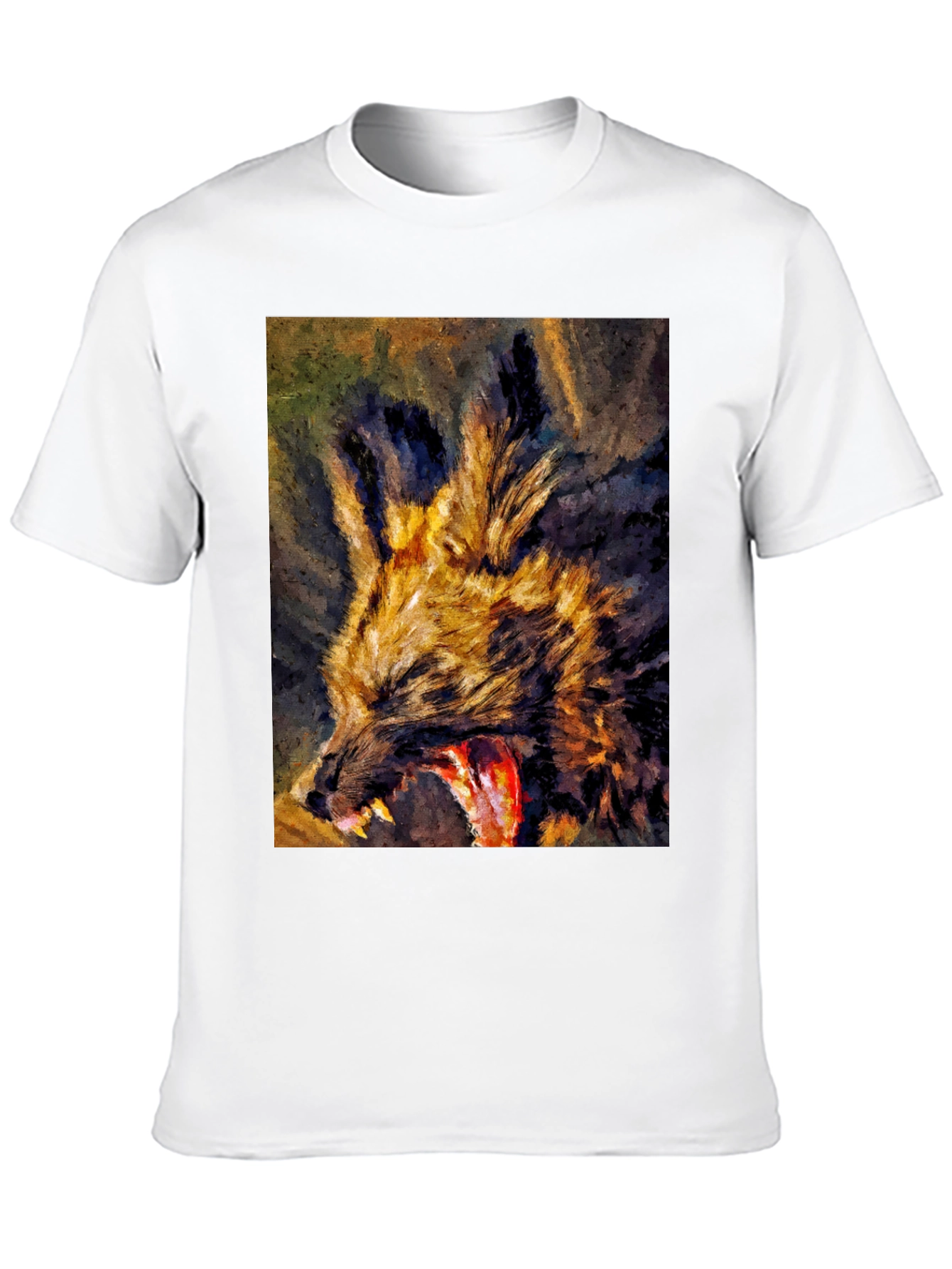 Wild Dog Graphic Tee - Unique Art Design