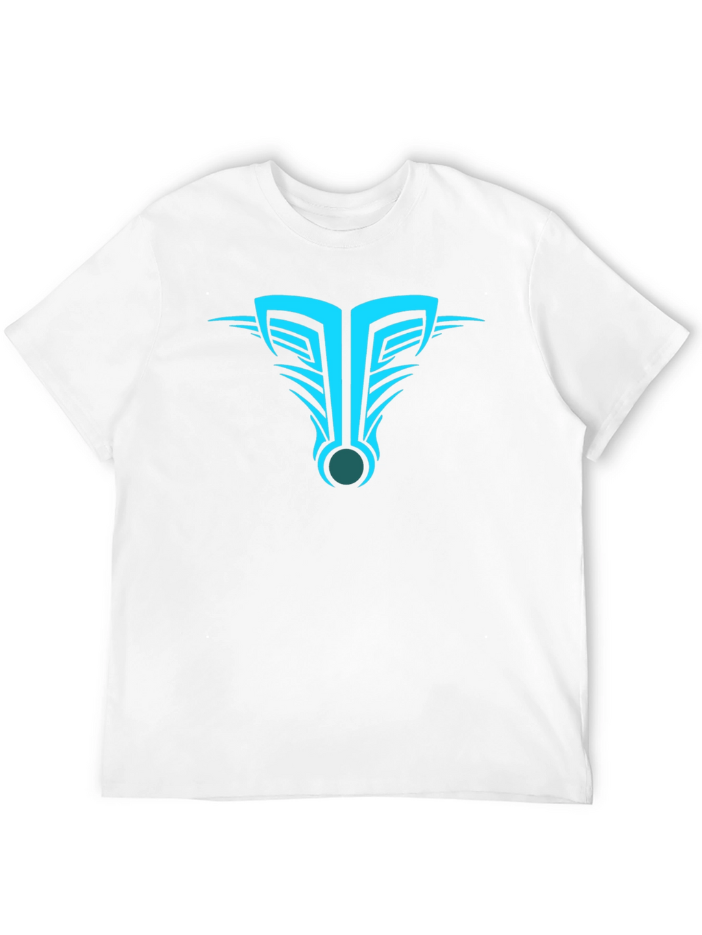 Mens Black T-Shirt with Abstract Tribal Design