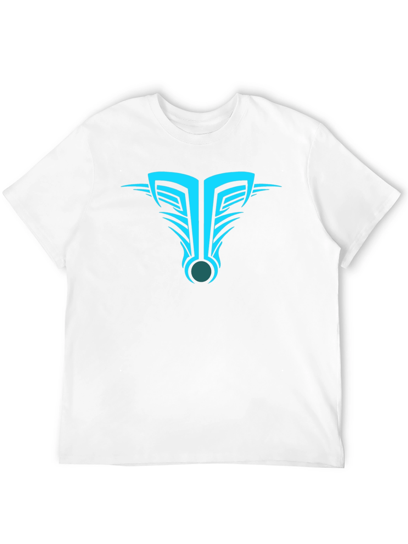 Mens Black T-Shirt with Abstract Tribal Design