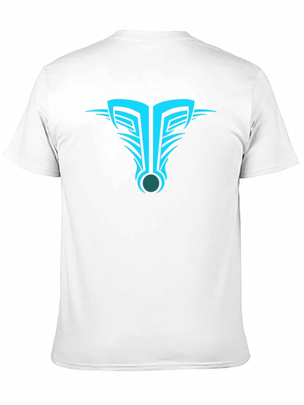 Mens Black T-Shirt with Abstract Tribal Design