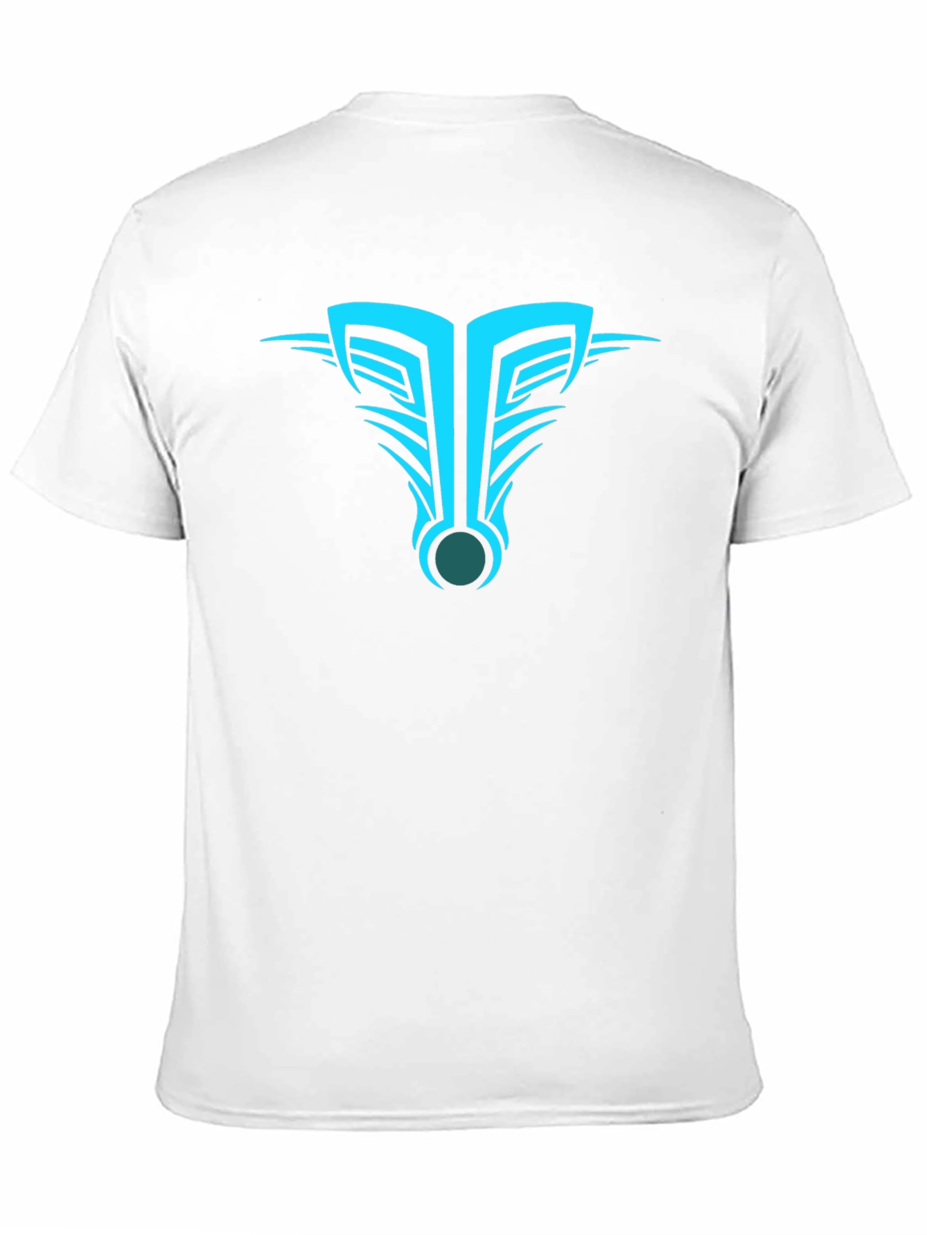 Mens Black T-Shirt with Abstract Tribal Design