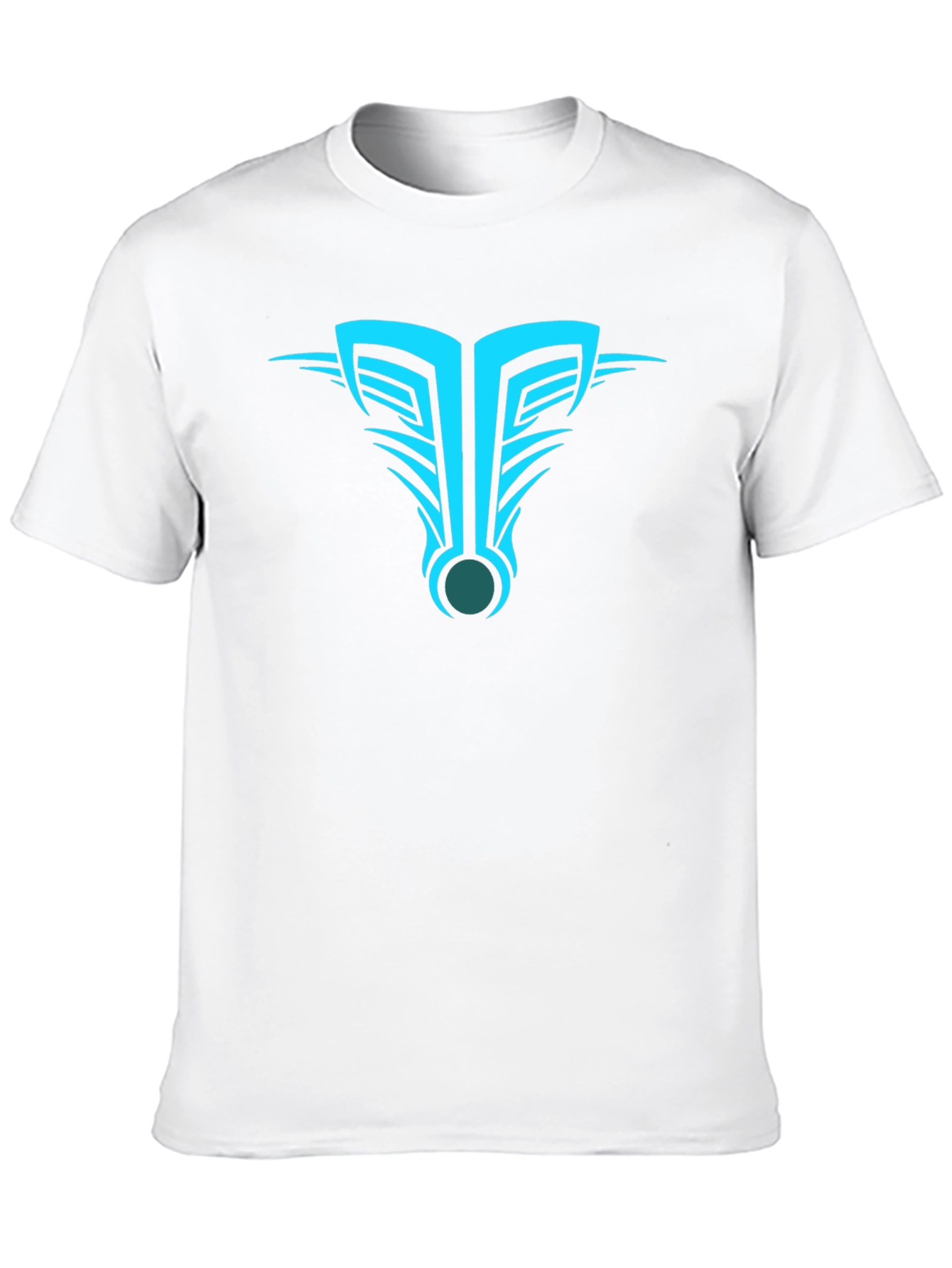 Mens Black T-Shirt with Abstract Tribal Design