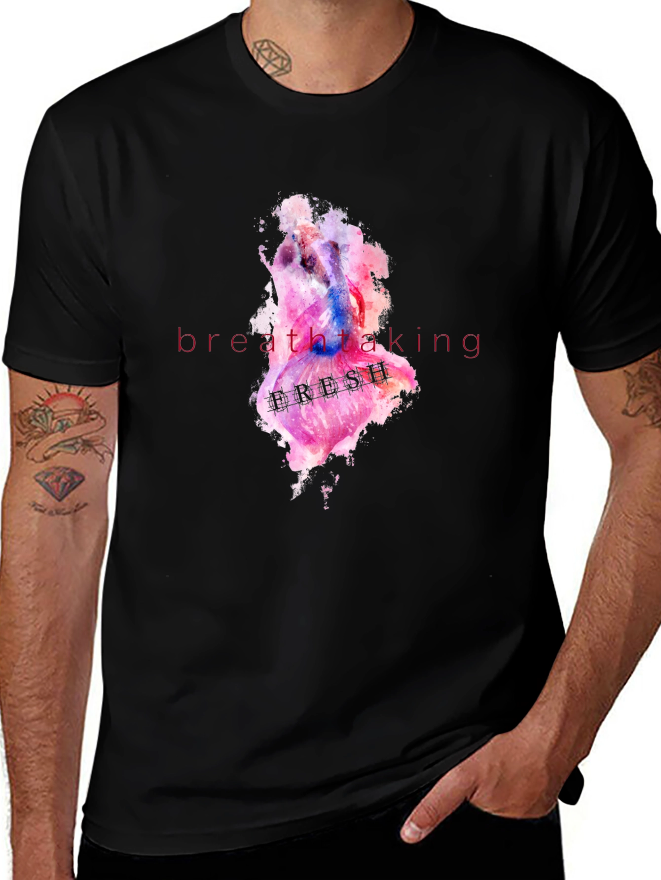 Watercolor Breathtaking Graphic T-Shirt