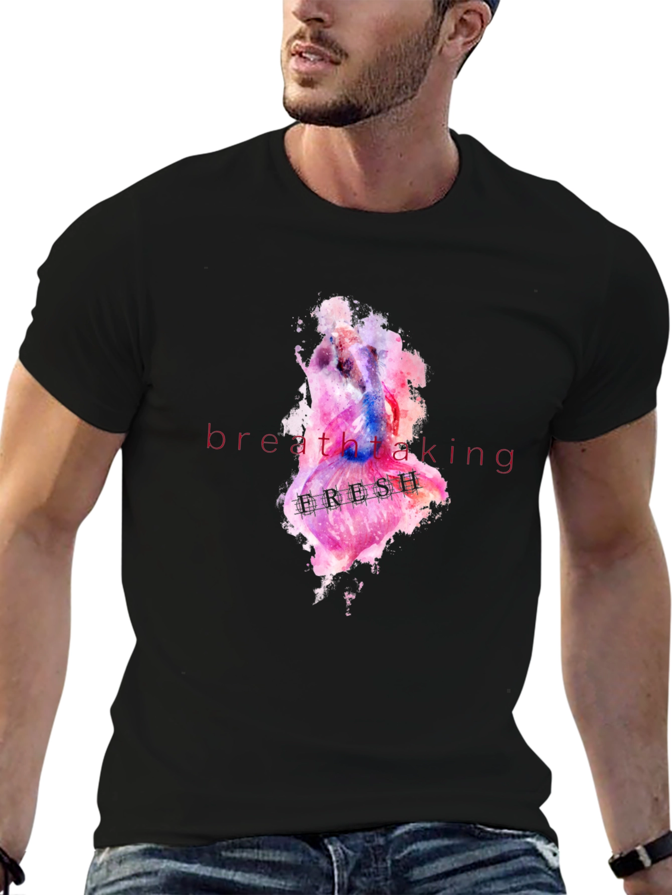 Watercolor Breathtaking Graphic T-Shirt