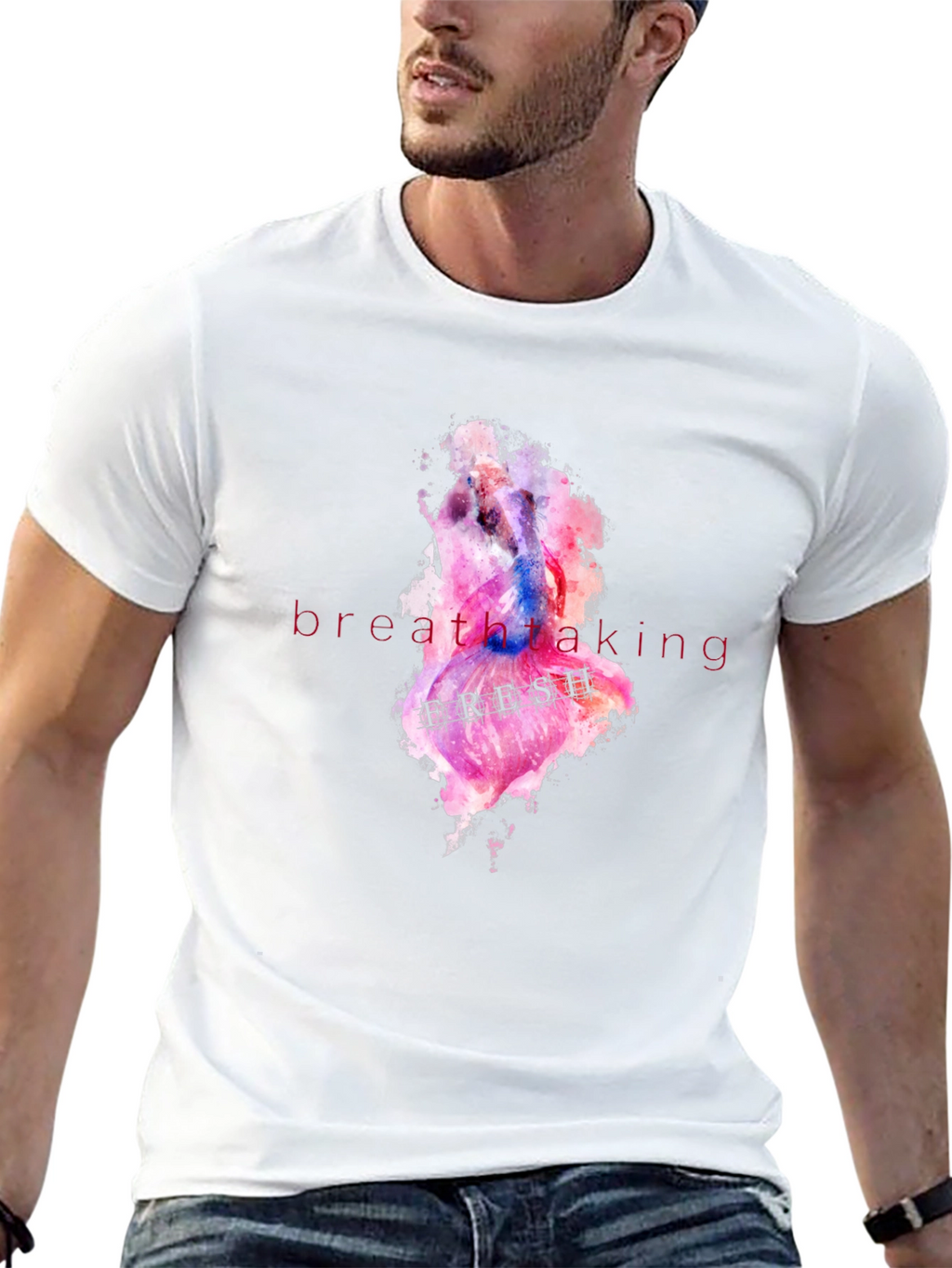 Watercolor Breathtaking Graphic T-Shirt