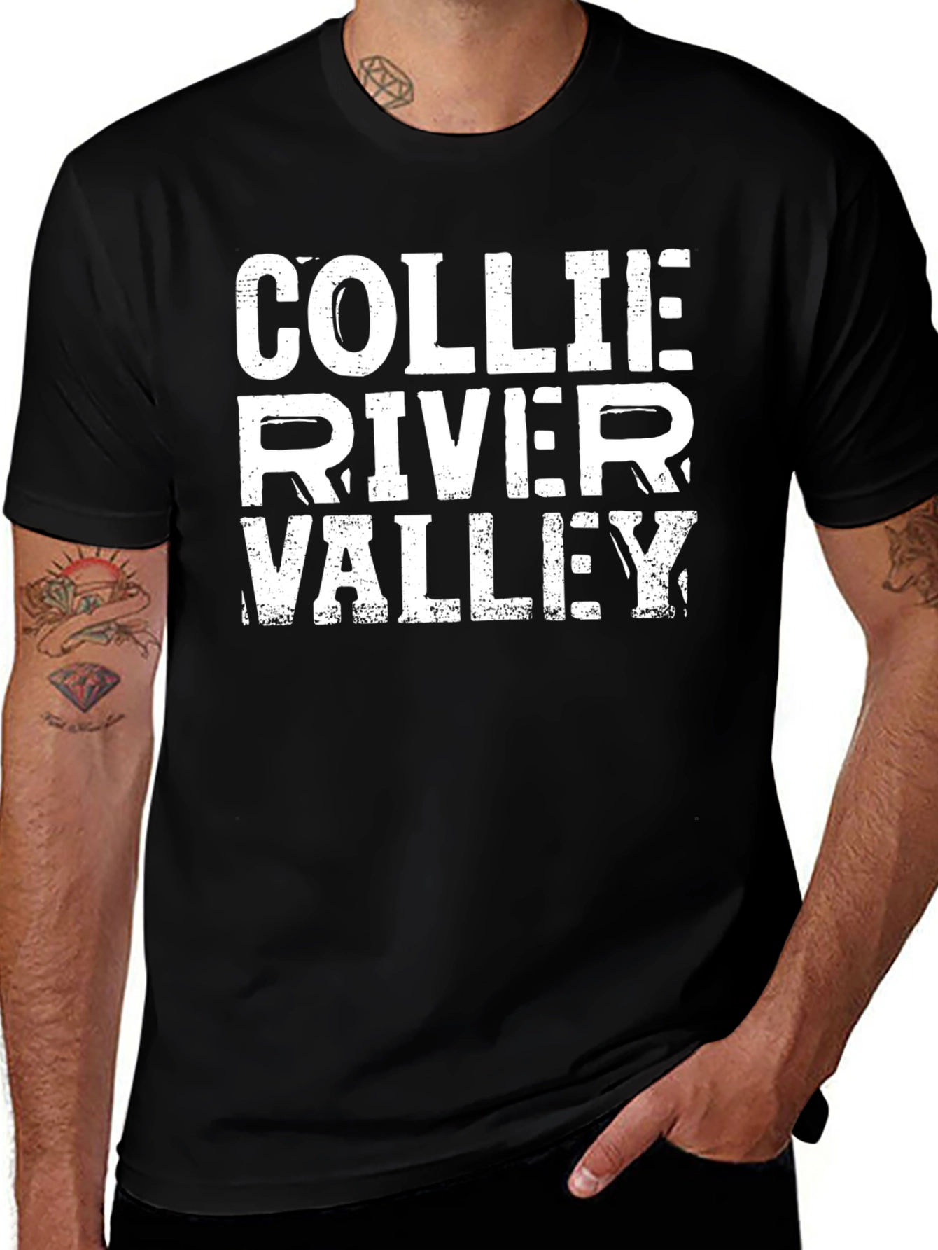 Collie River Valley Black T-Shirt