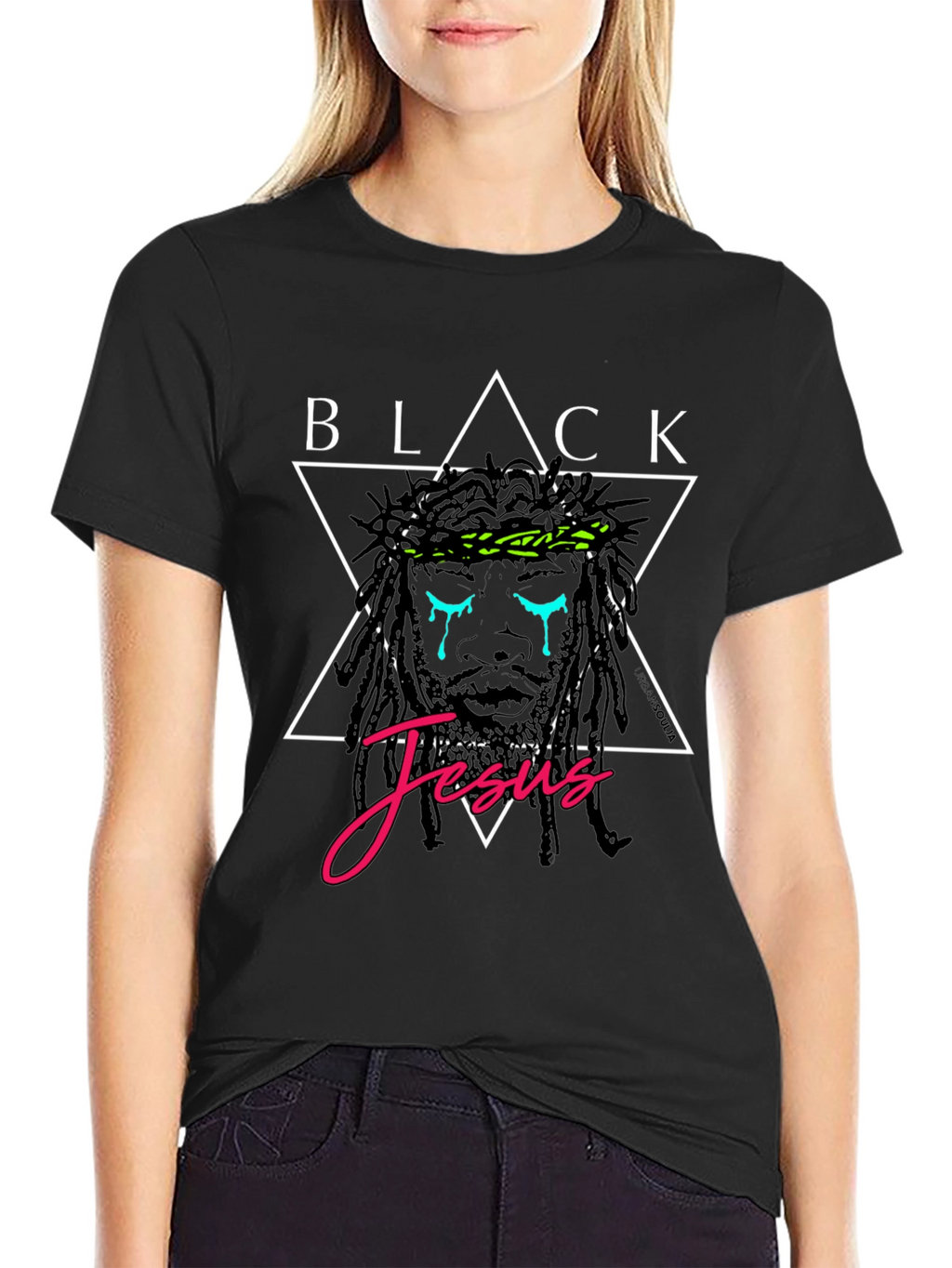 Black Jesus Graphic T-Shirt